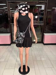 The Stripes pleated dress