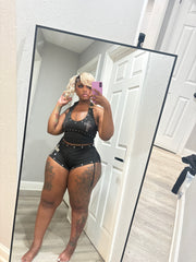 Studded Cross Short Set