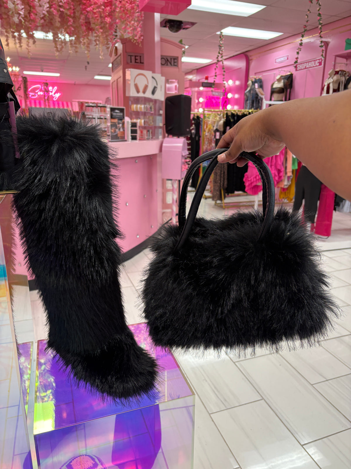 Fur purse