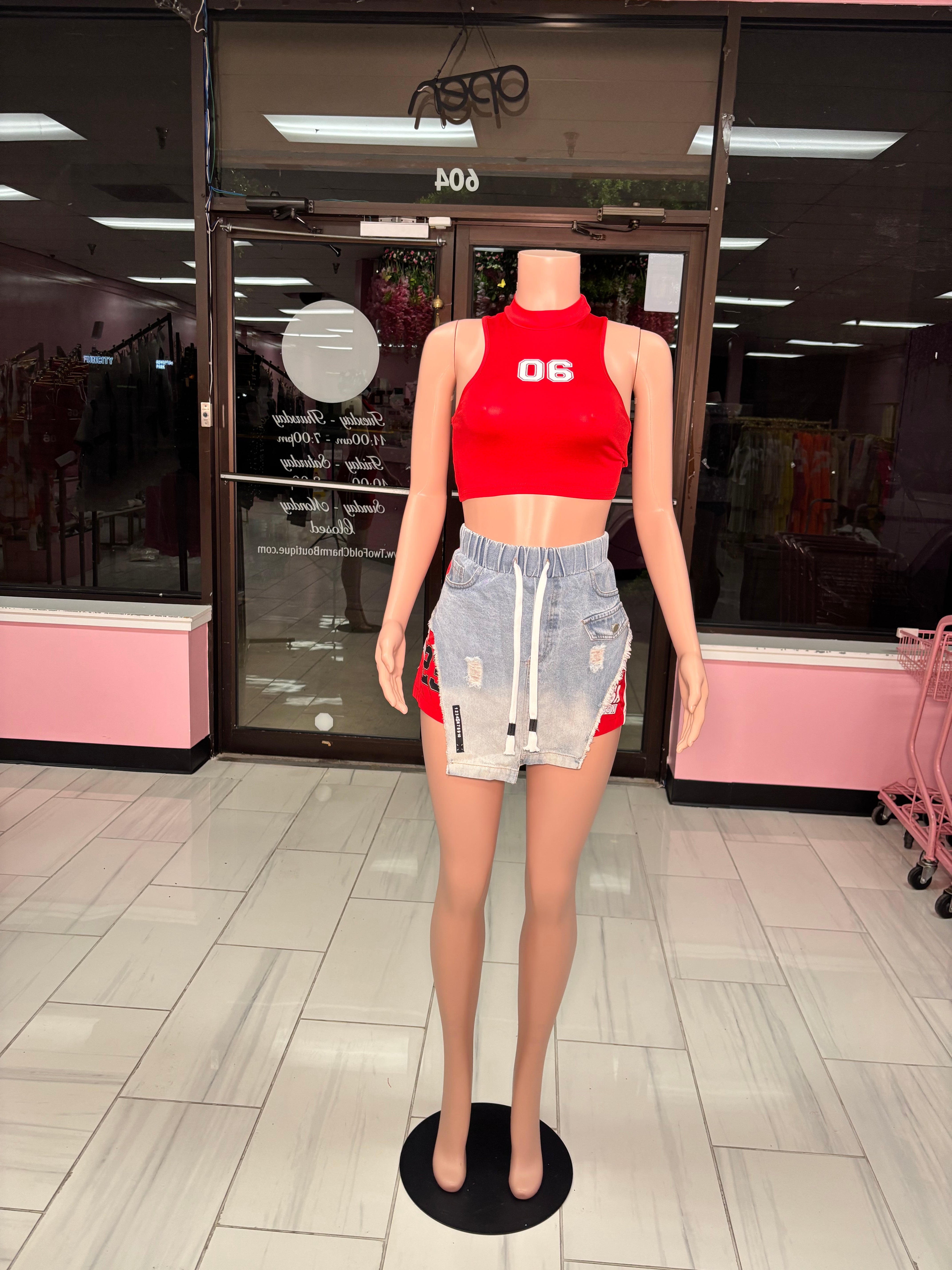 The Two in one 23 is back Skirt|Skort (comes with black half top