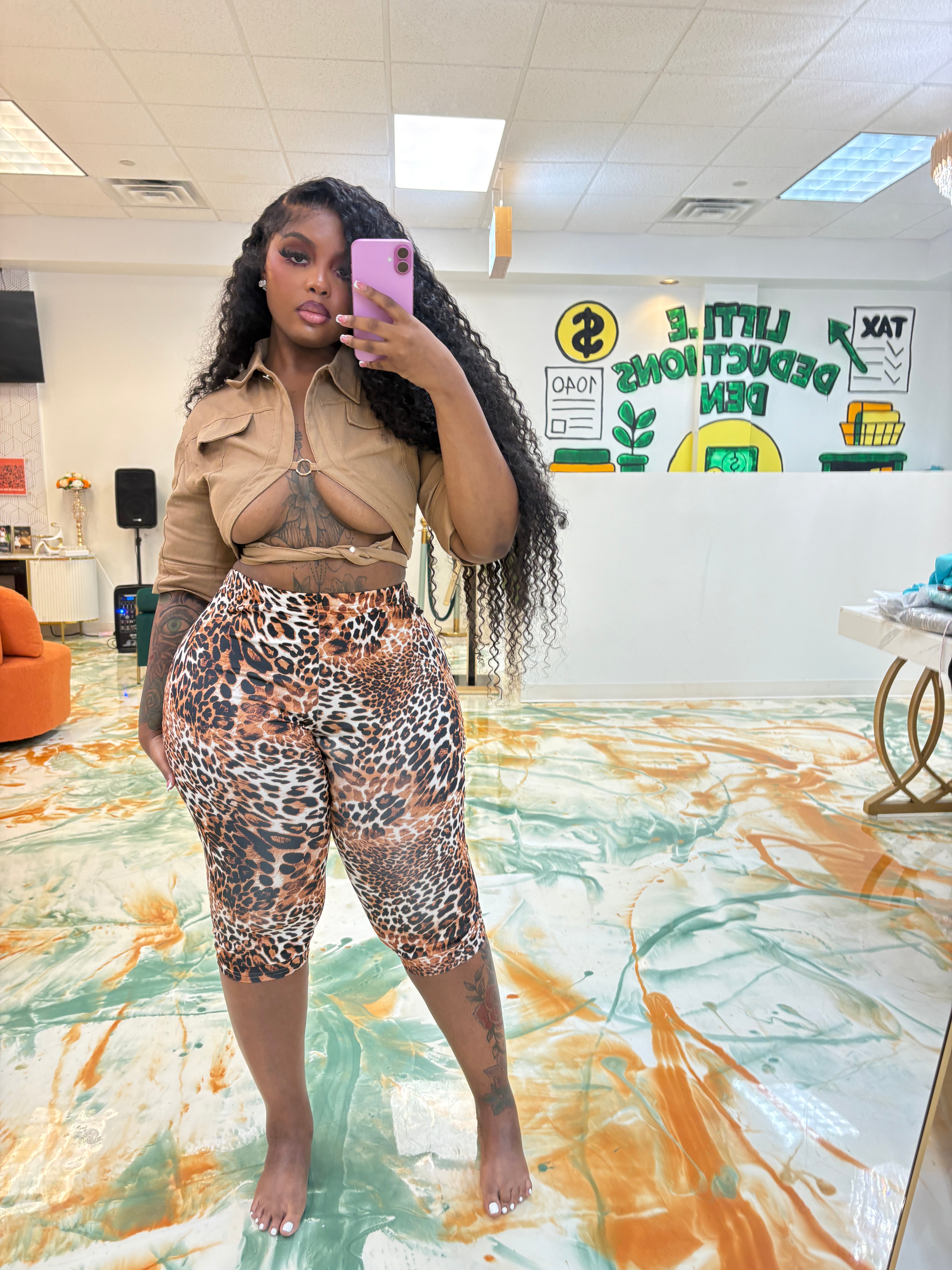 Jungle Print Capris
