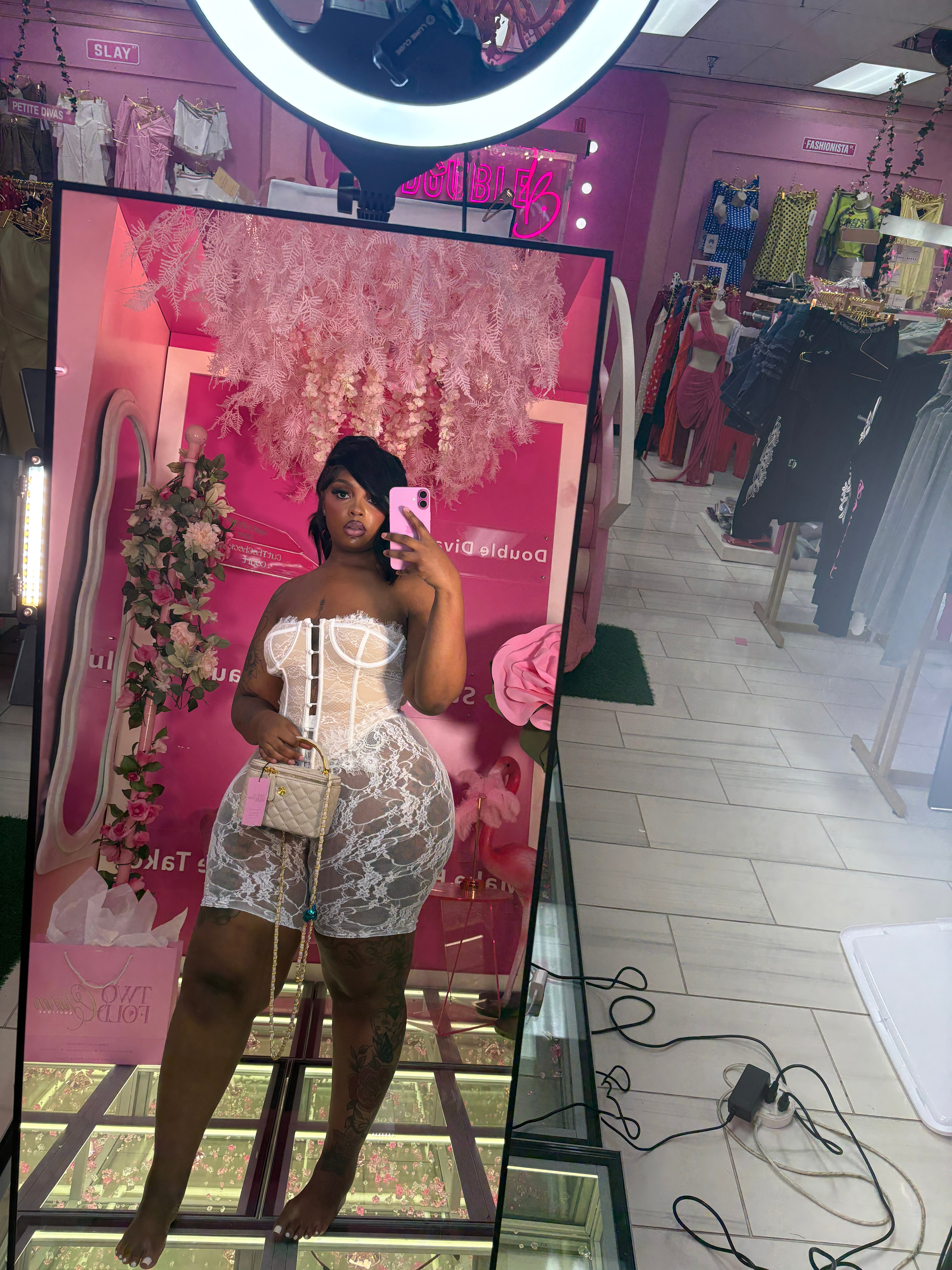 That Girl Lacey corset Capri Set