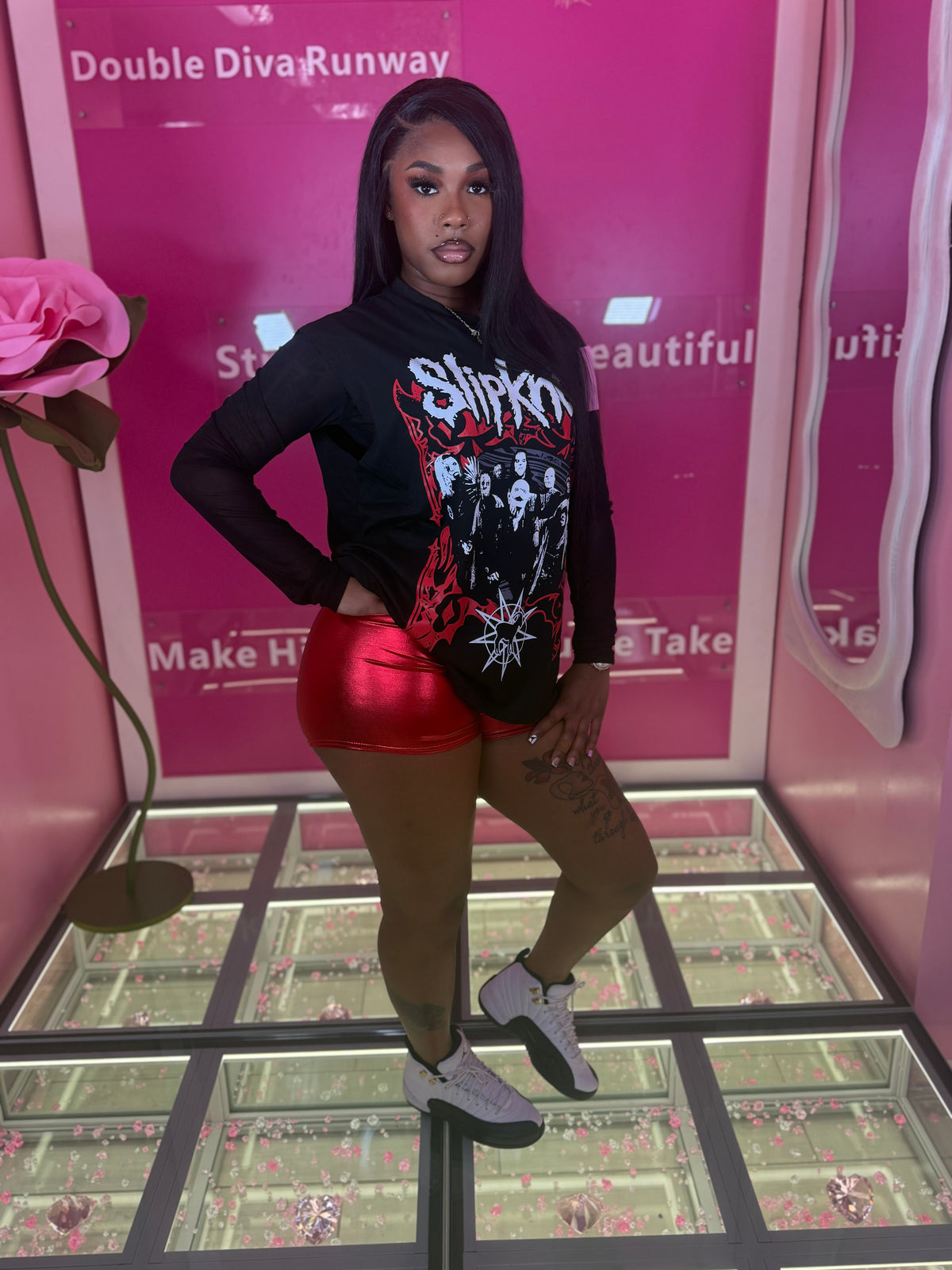 The fire Fall Leather Shorts