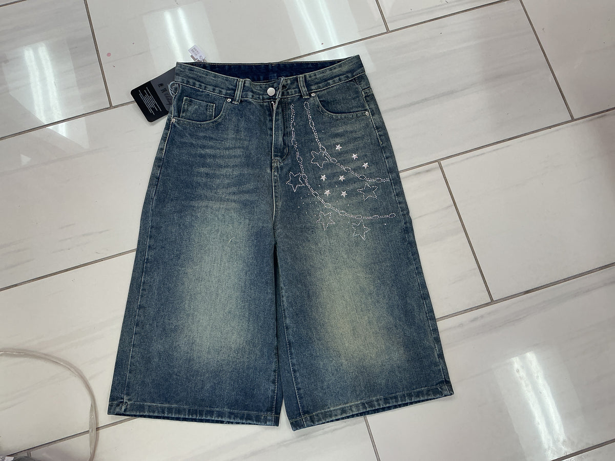 Starry Sky Denim Shorts