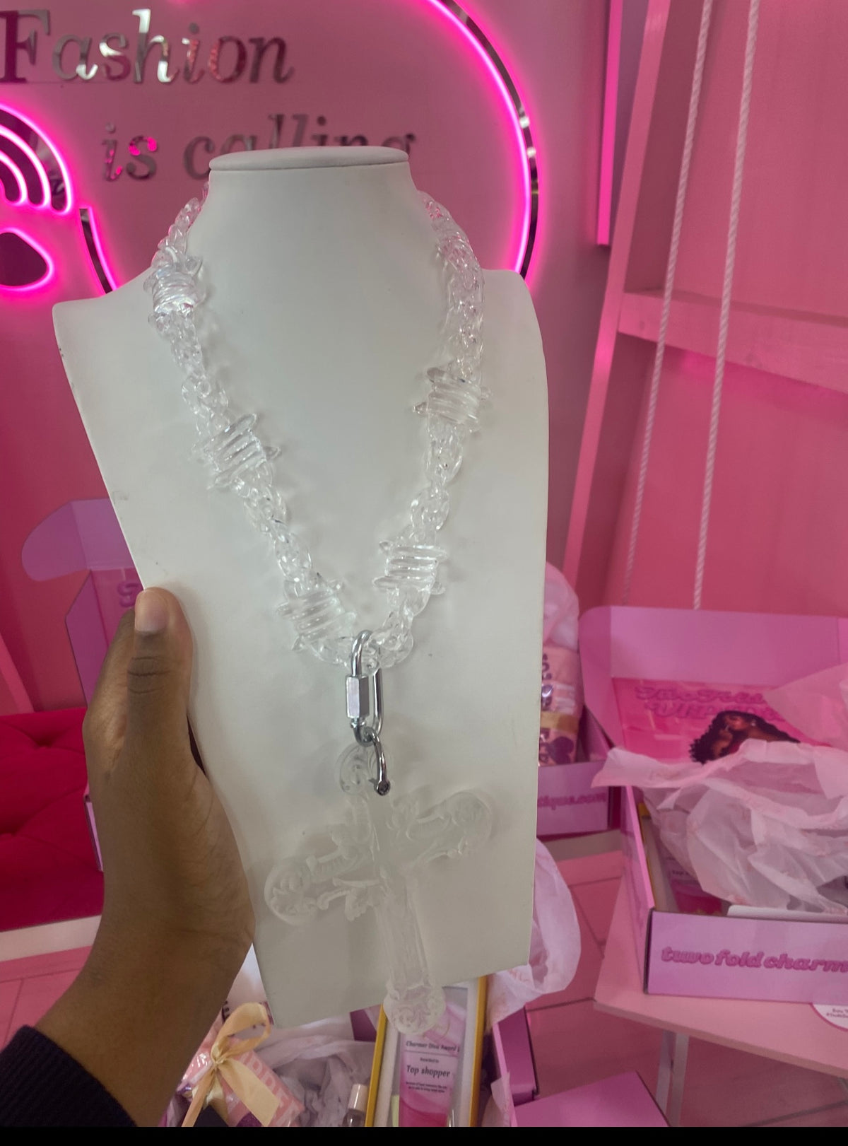 Chrome heart chain