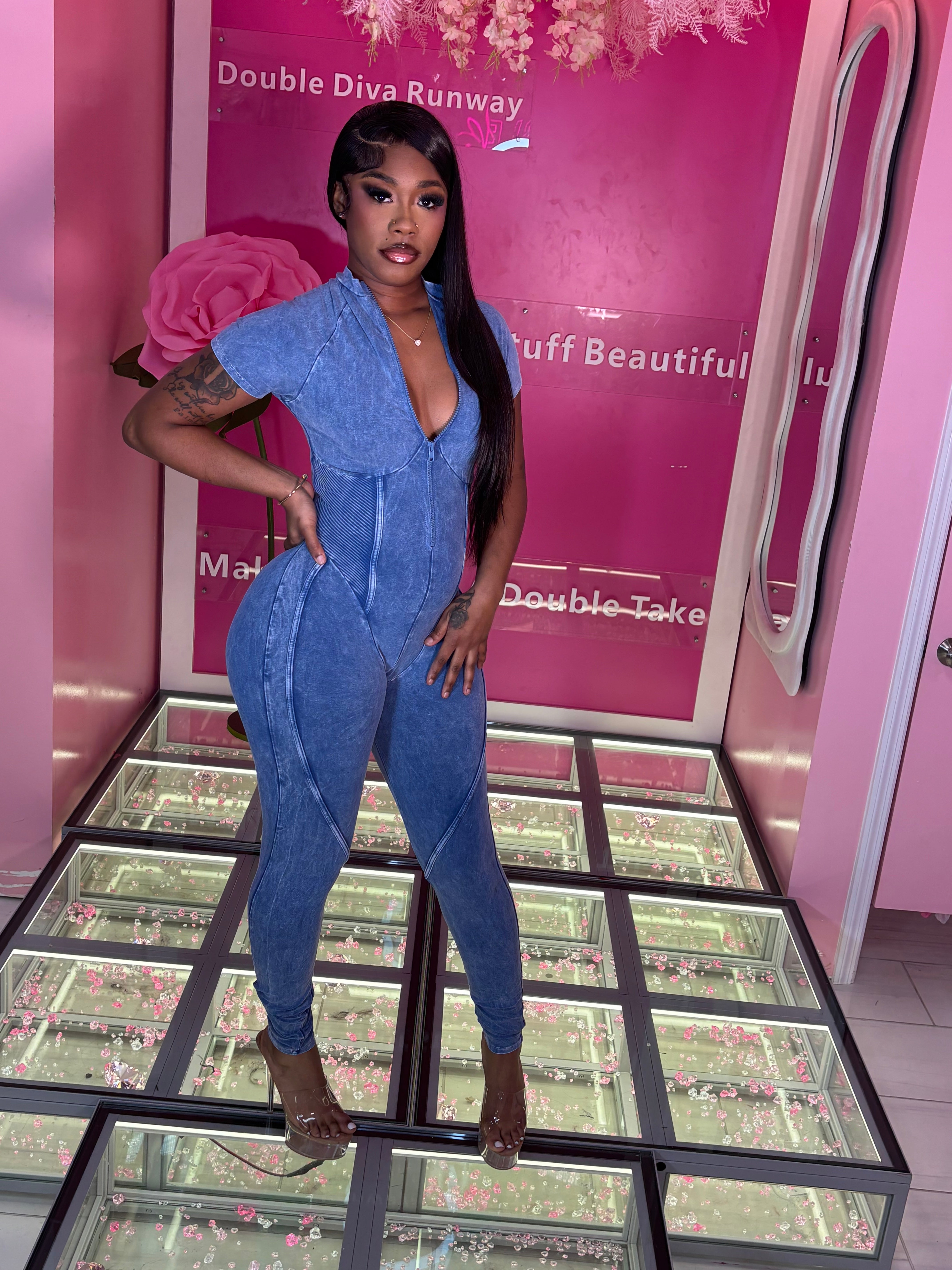 The Stone Wash Snatch Jumpsuit