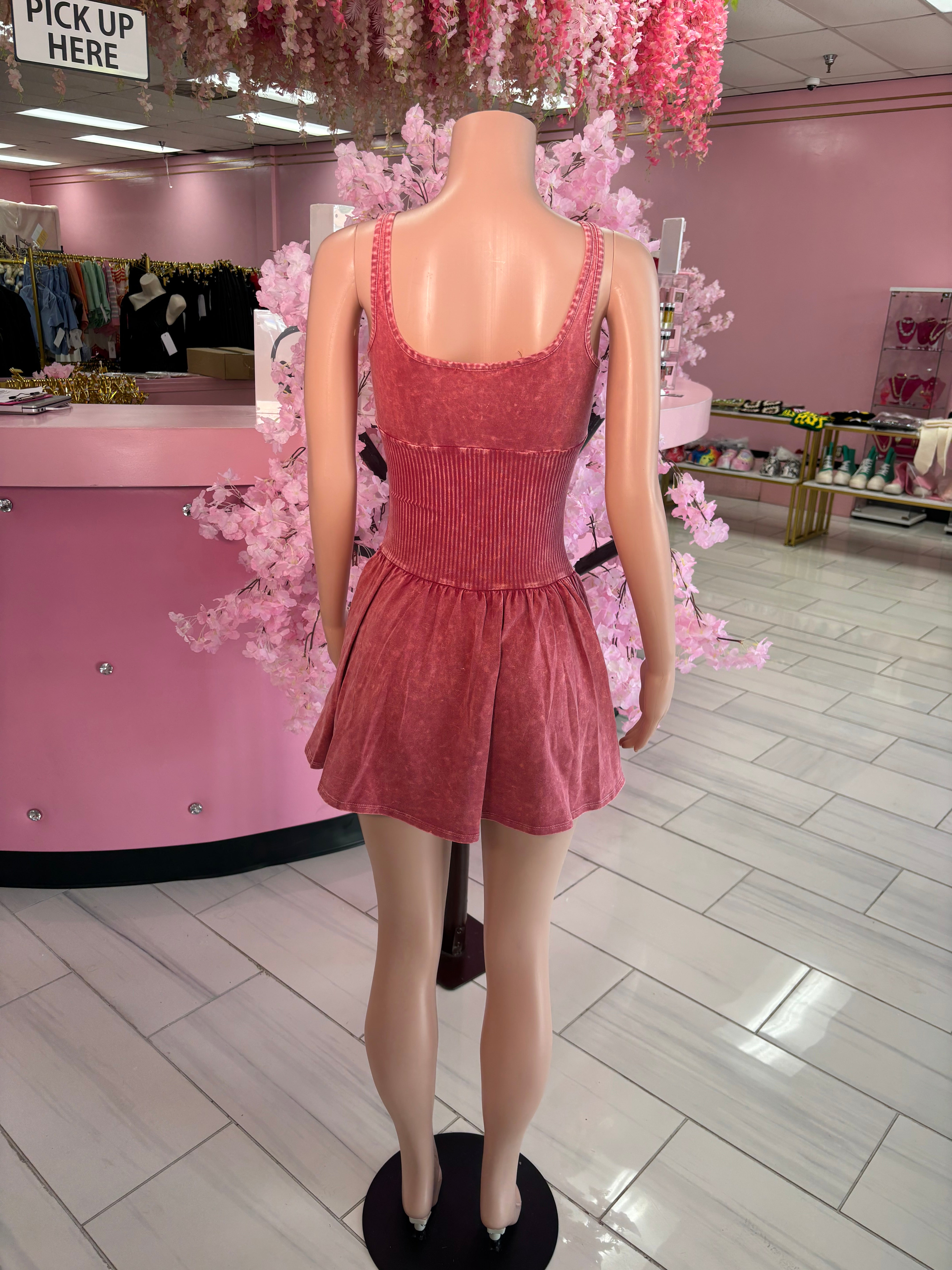 Rose' Vibes Ruffle Romper