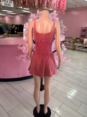 Rose' Vibes Ruffle Romper