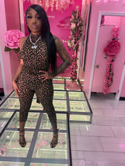 cheetah capri jumper