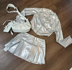 Metallic Fitted Jacket