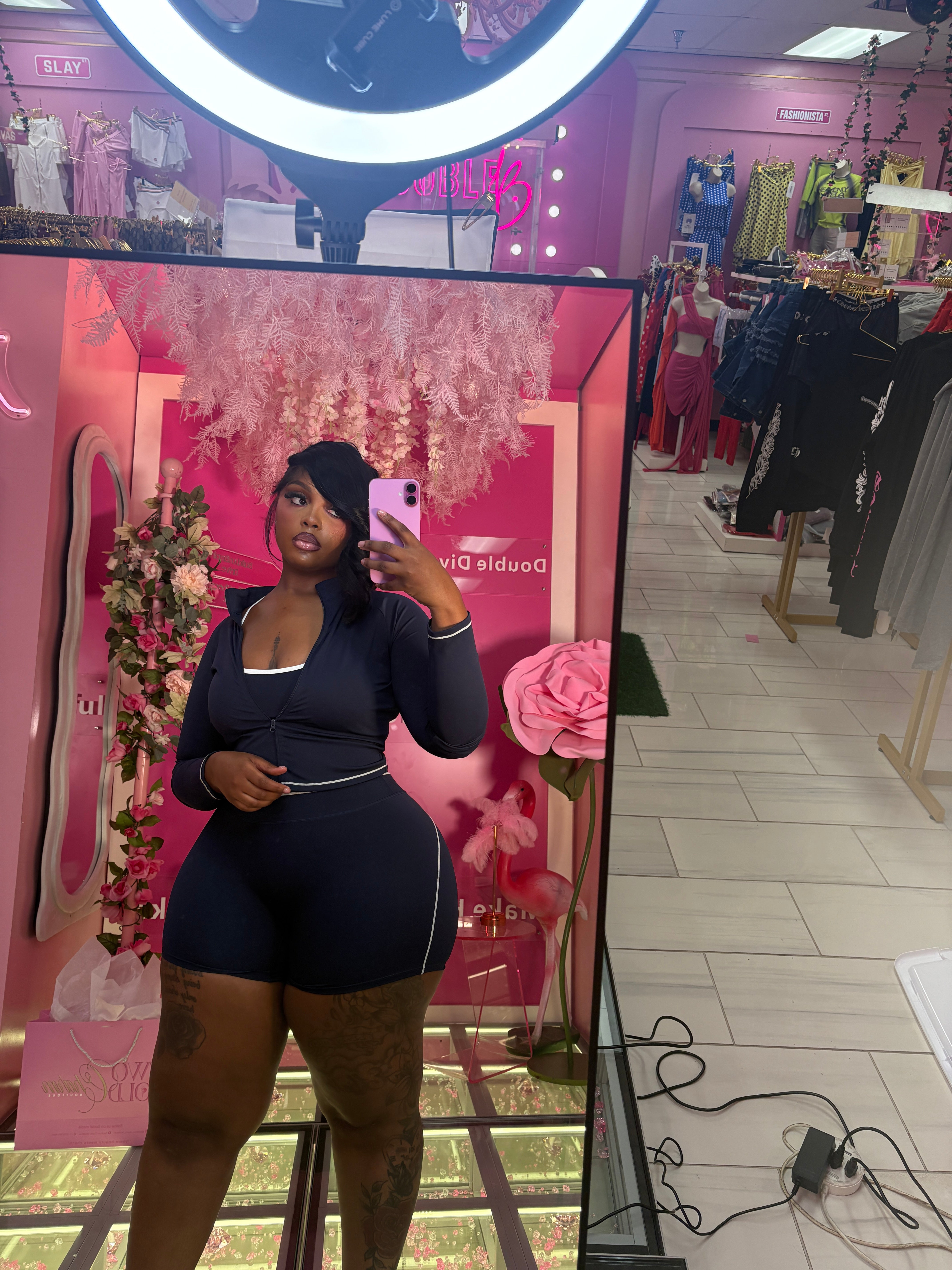 The Viral fitted Three piece lulu Short Set