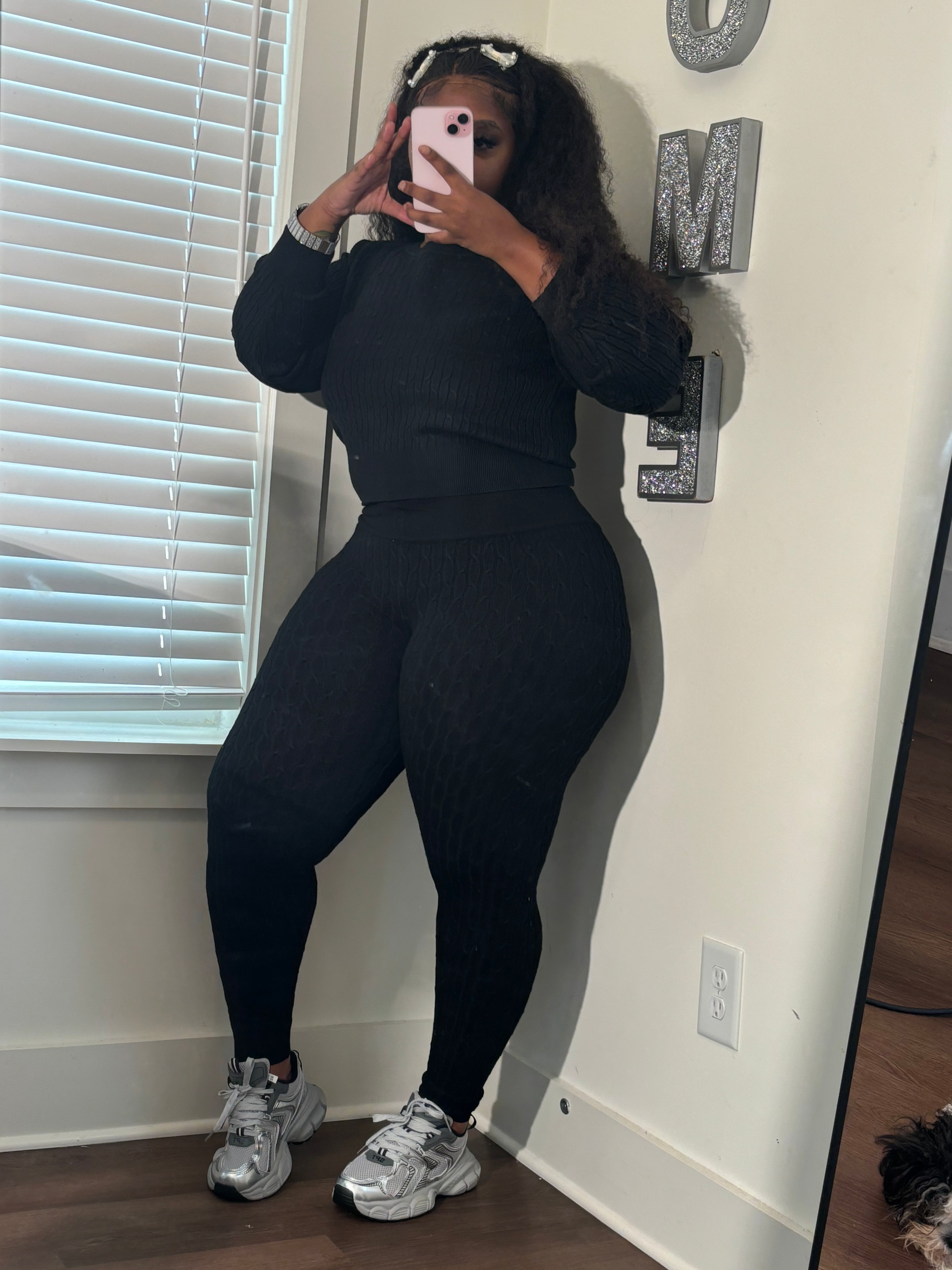 The Knit fall Tight Set