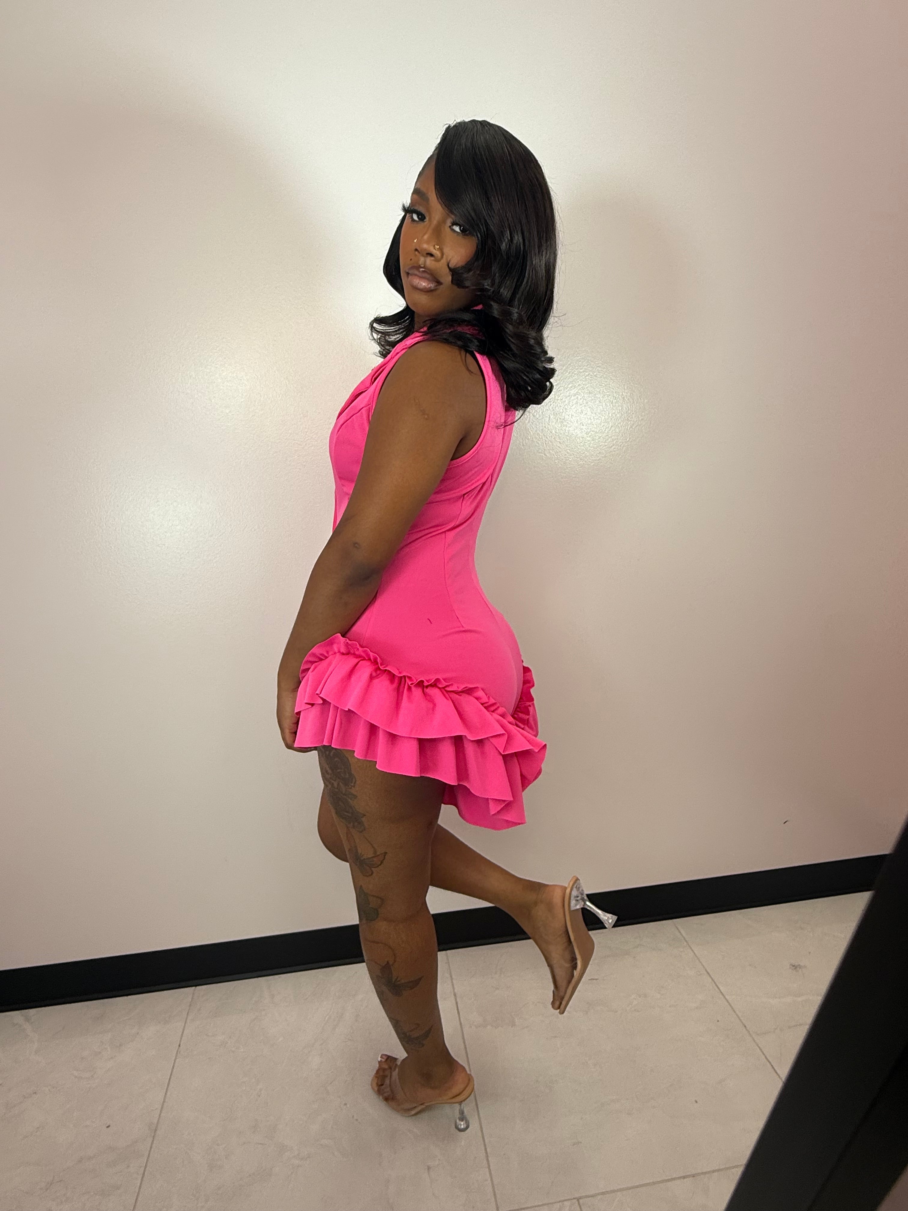 The Glamour One Piece Ruffle Suit