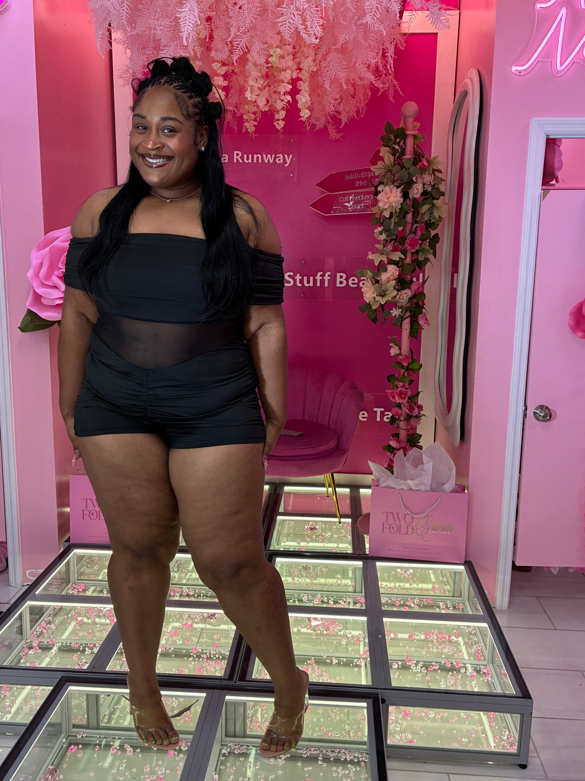 Timeless Sheer Plus Romper