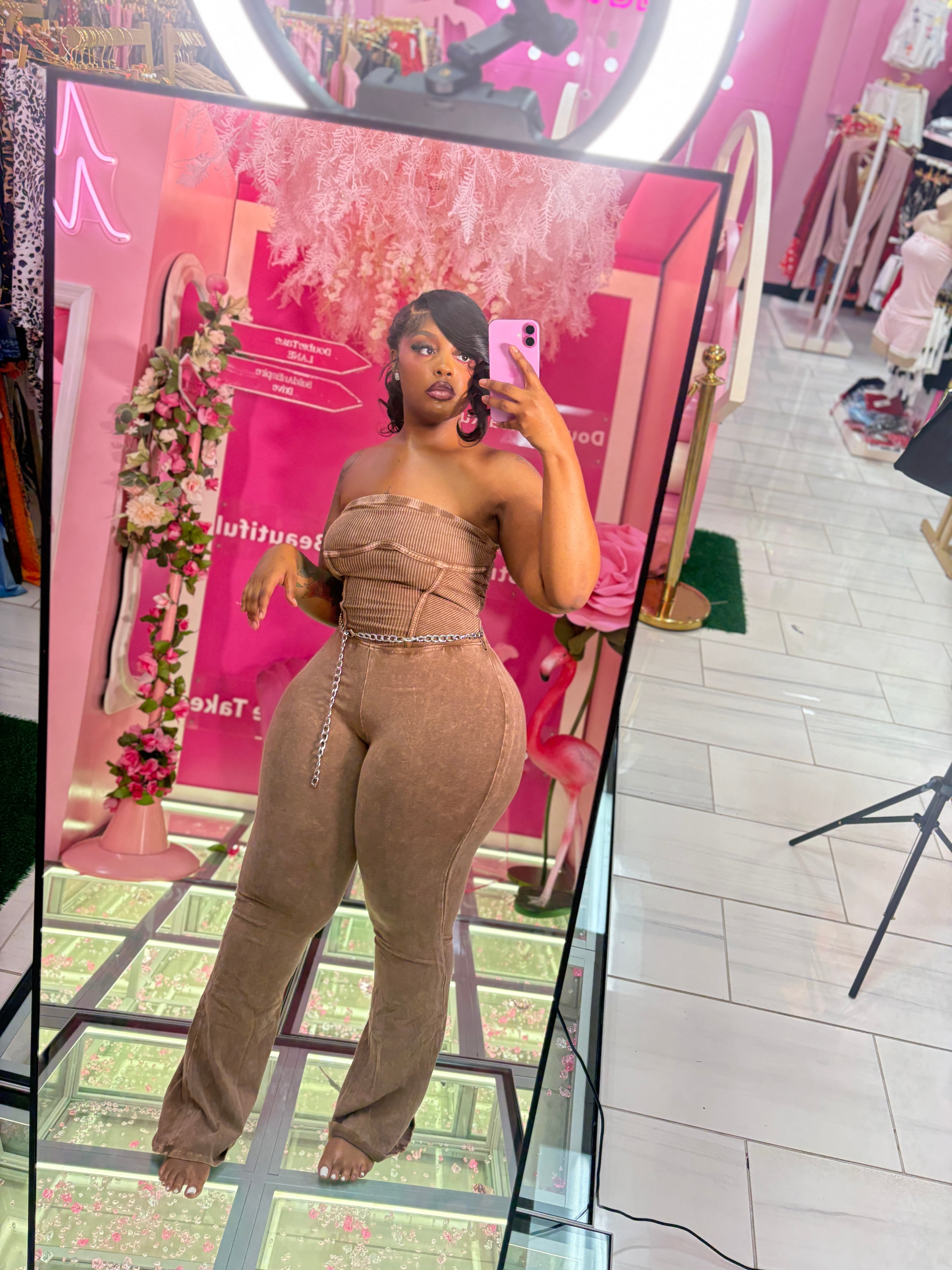 Stonewash Fitted Romper