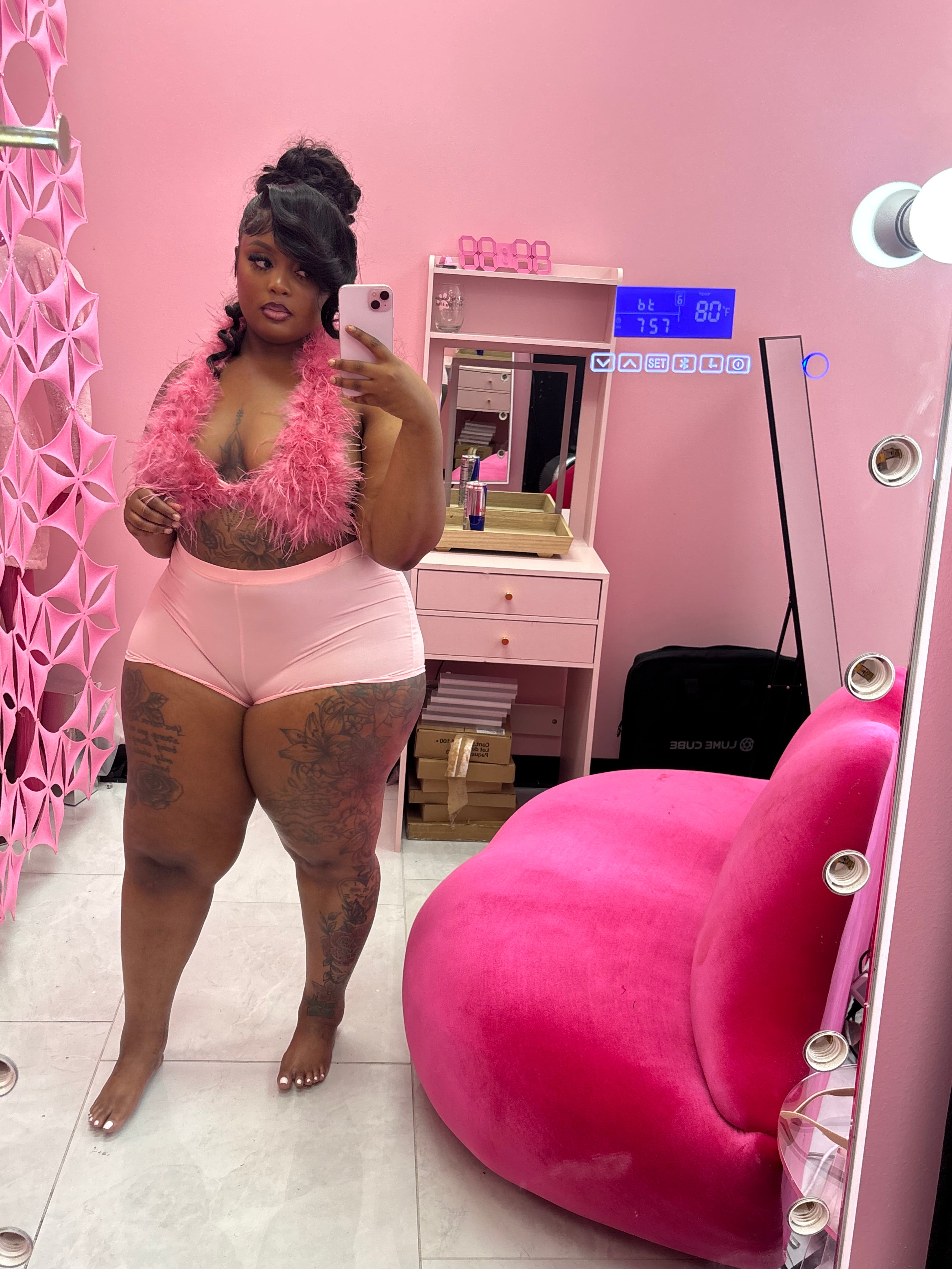 The Fur Cutesy Short Set