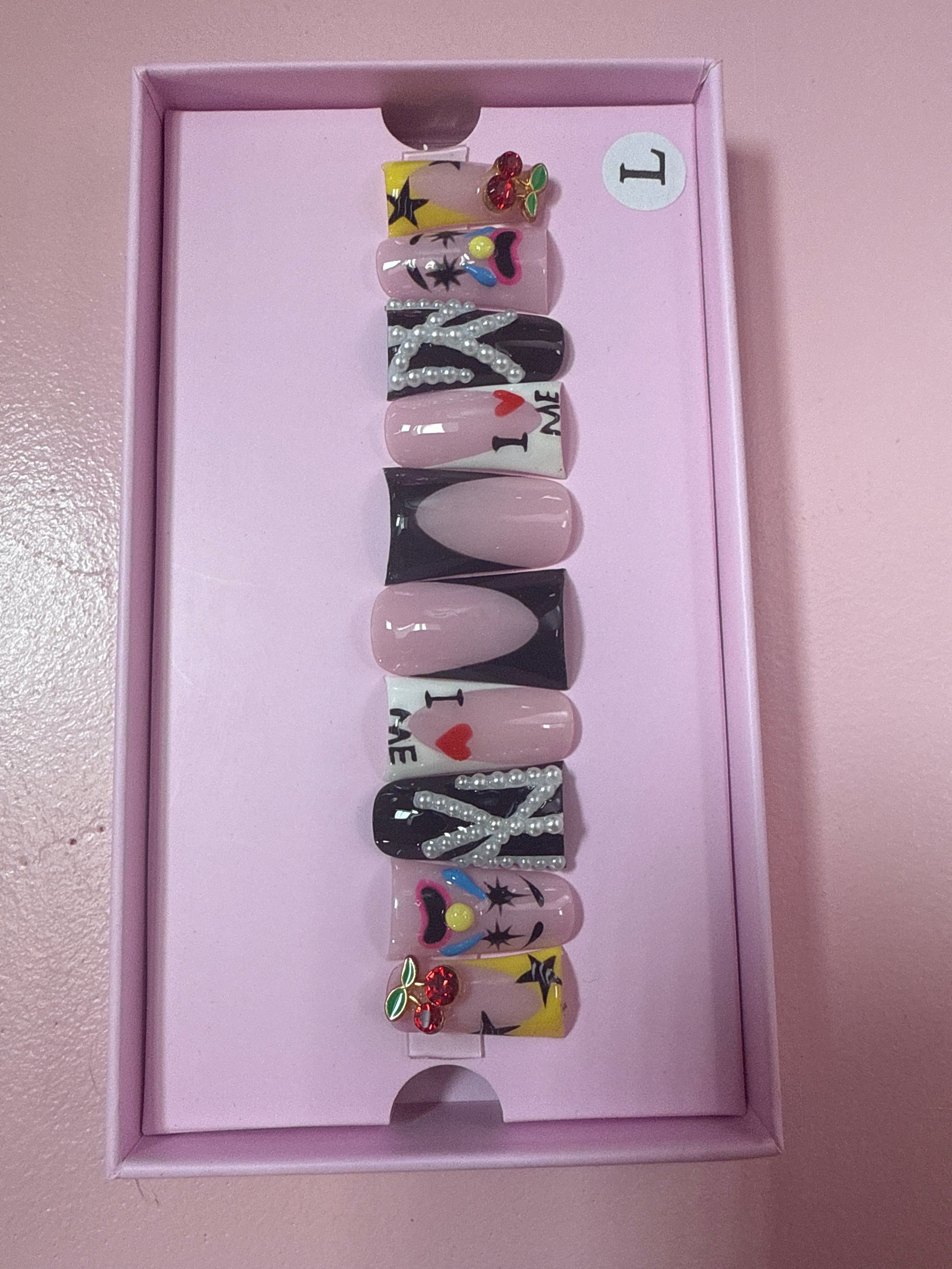 Custom Charmer Press On Nails