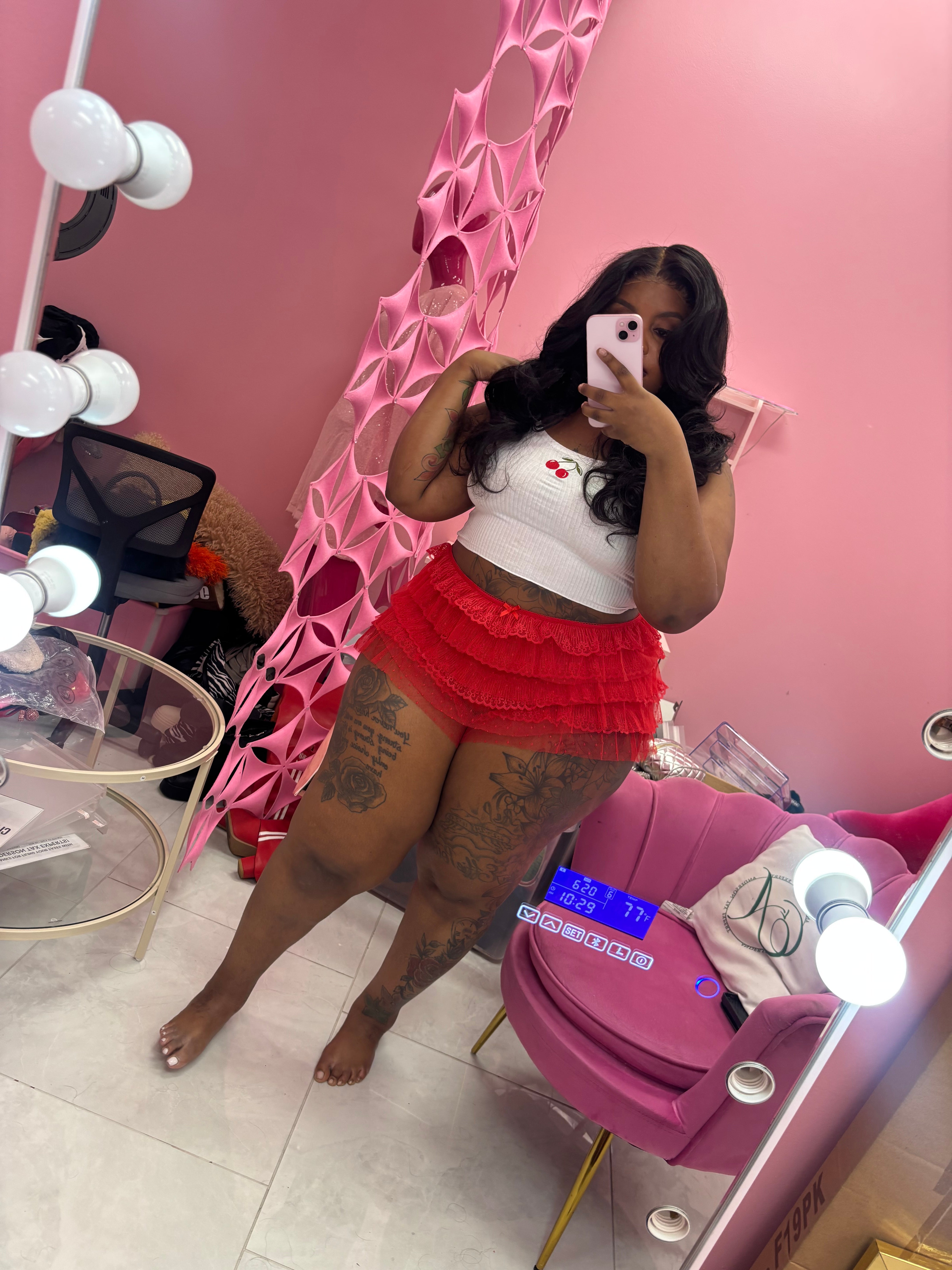 Cherry Top short Set