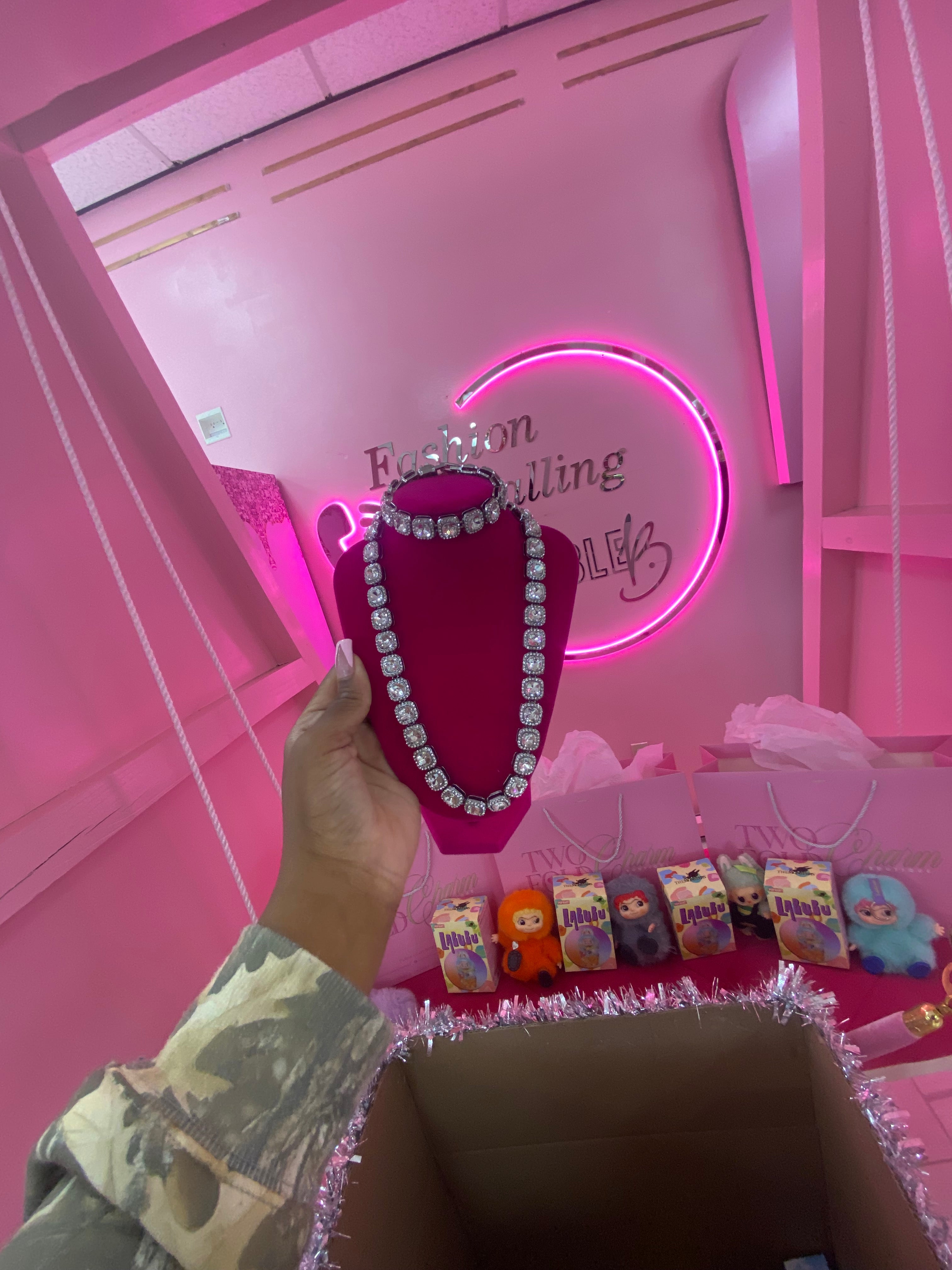 Ice me out Halskette und Armband-Set