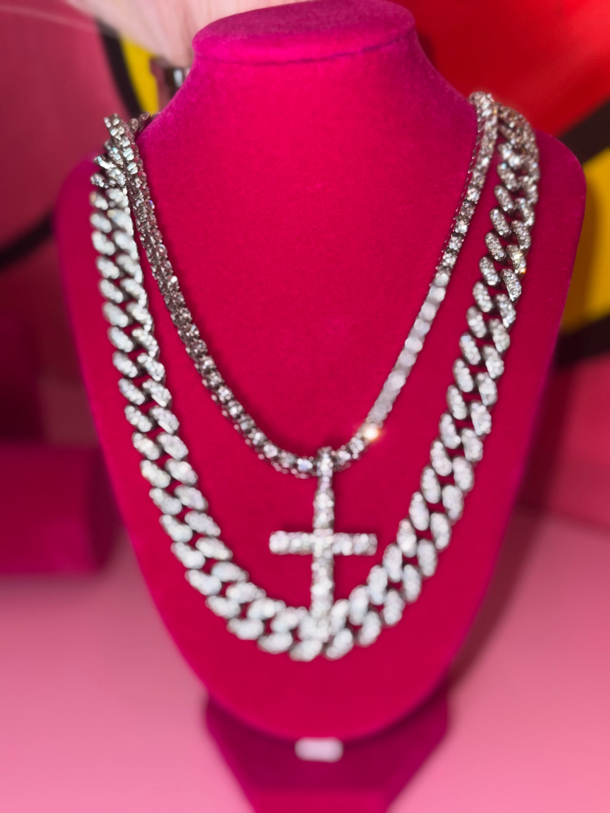Double cross Necklace