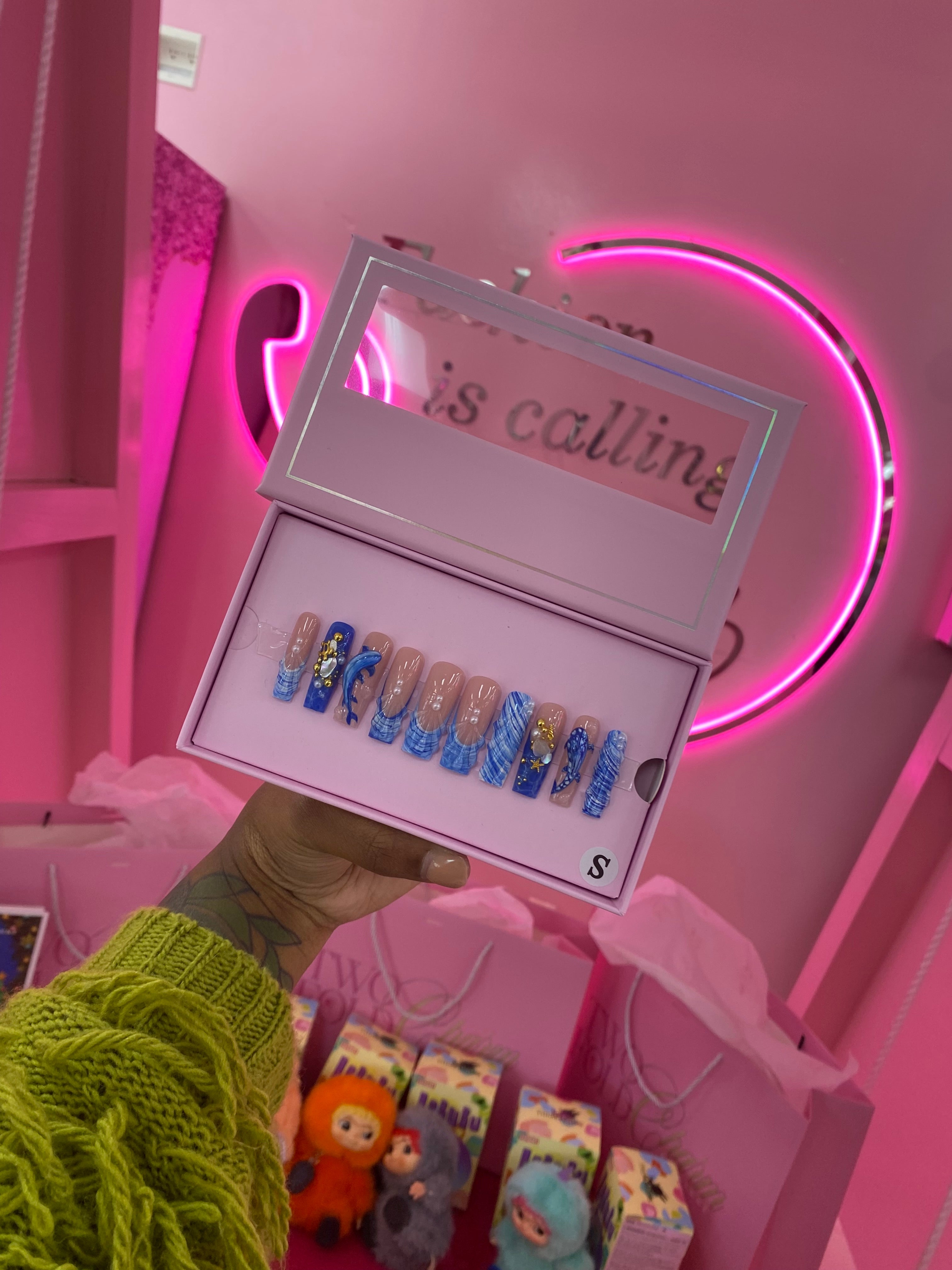 Custom Charmer Press On Nails