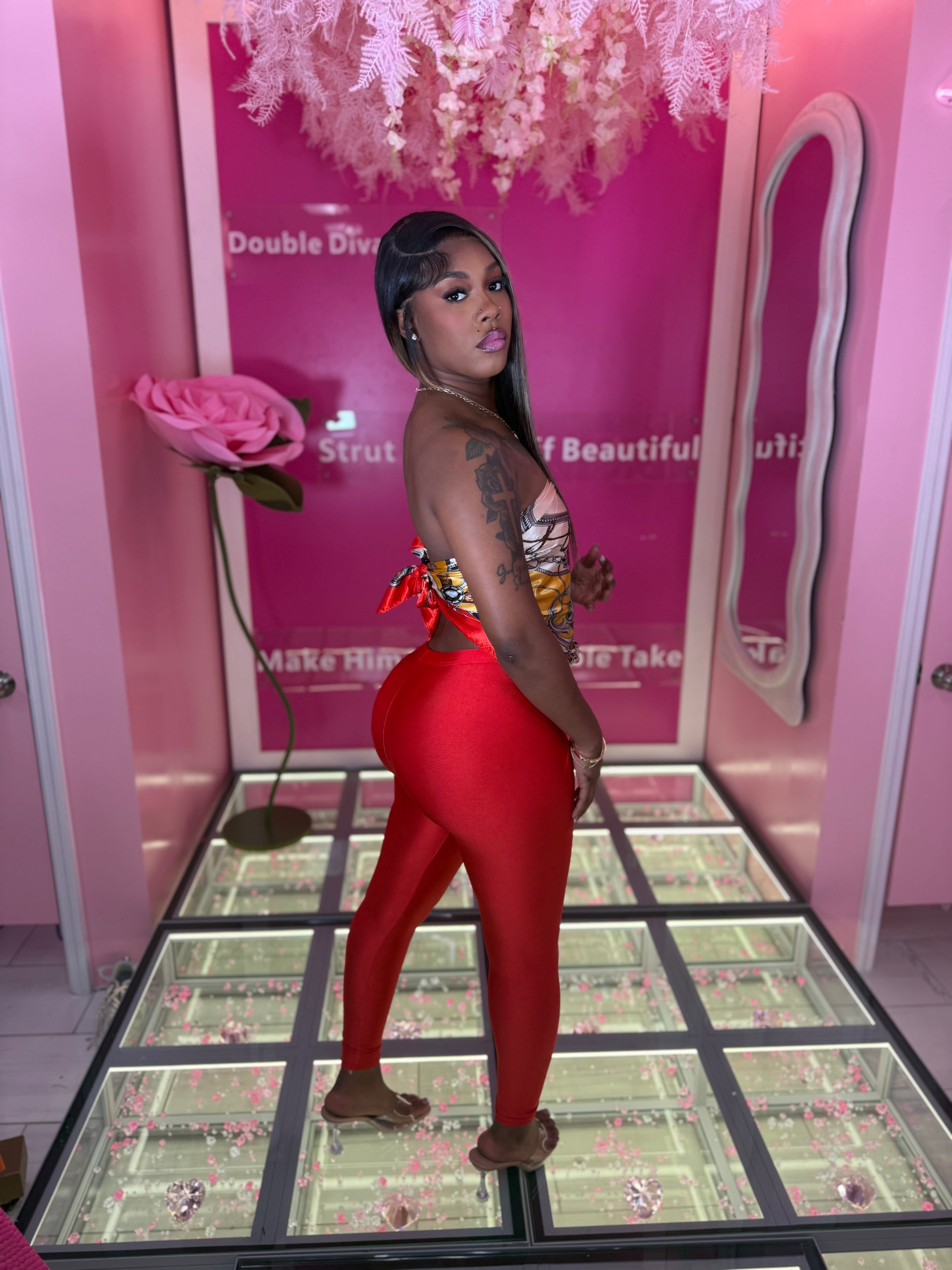 Luxe Fall Tyme Scarf & Tight Set