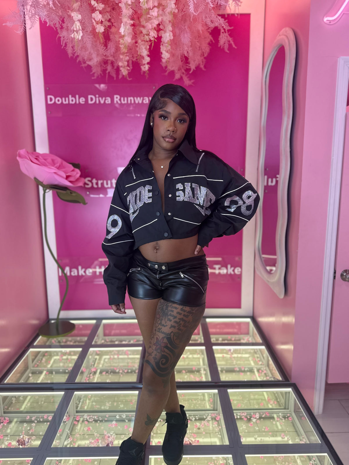 Game Day Diamond & Crop Jacket