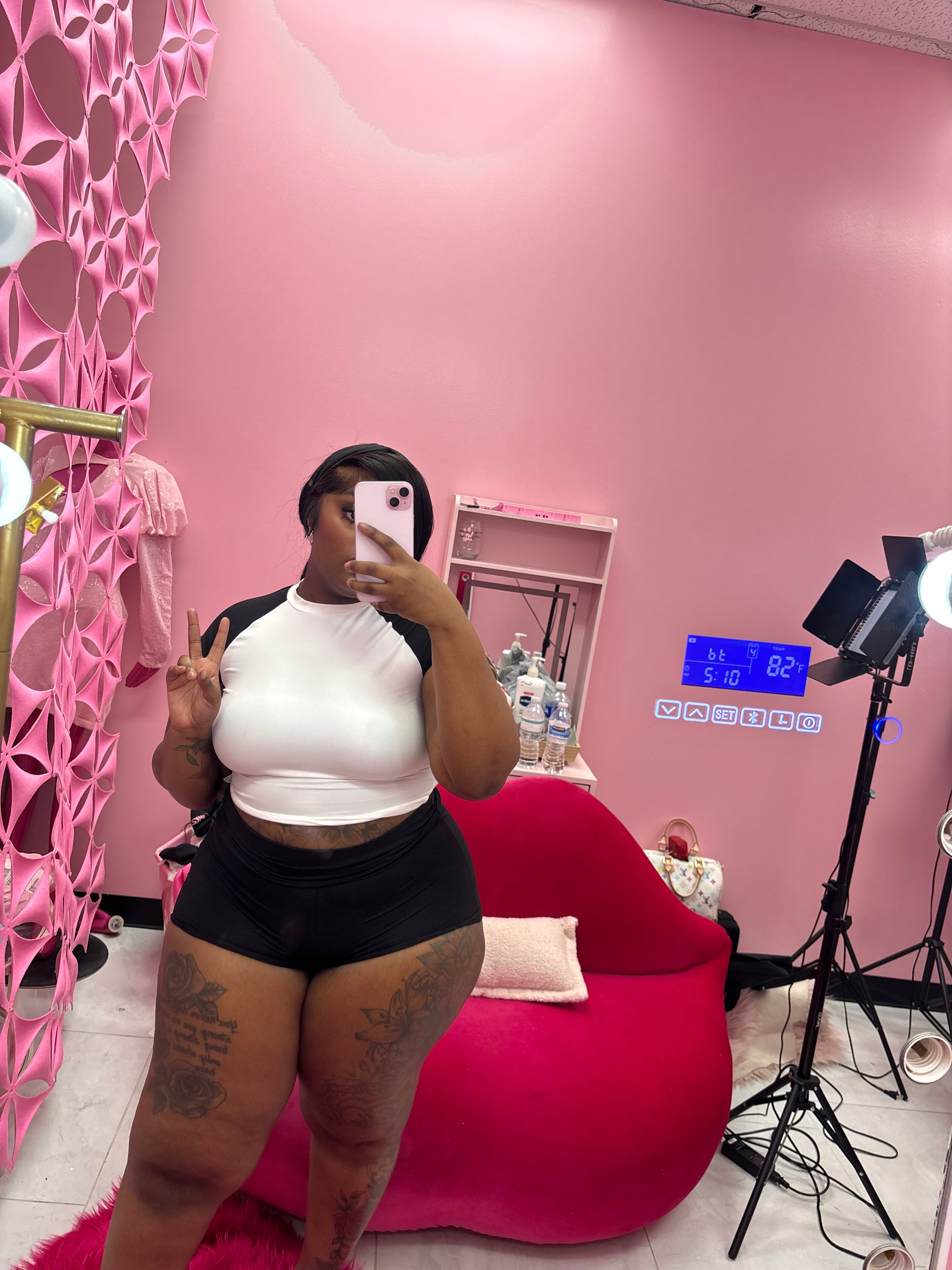 Three piece Short Set(comes with headband
