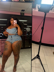 Ms.Pearls and diamond 2 Piece Jean Set