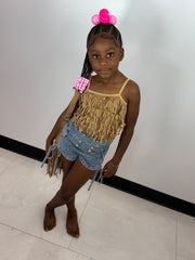 The Trail ride Fringe Kid Top