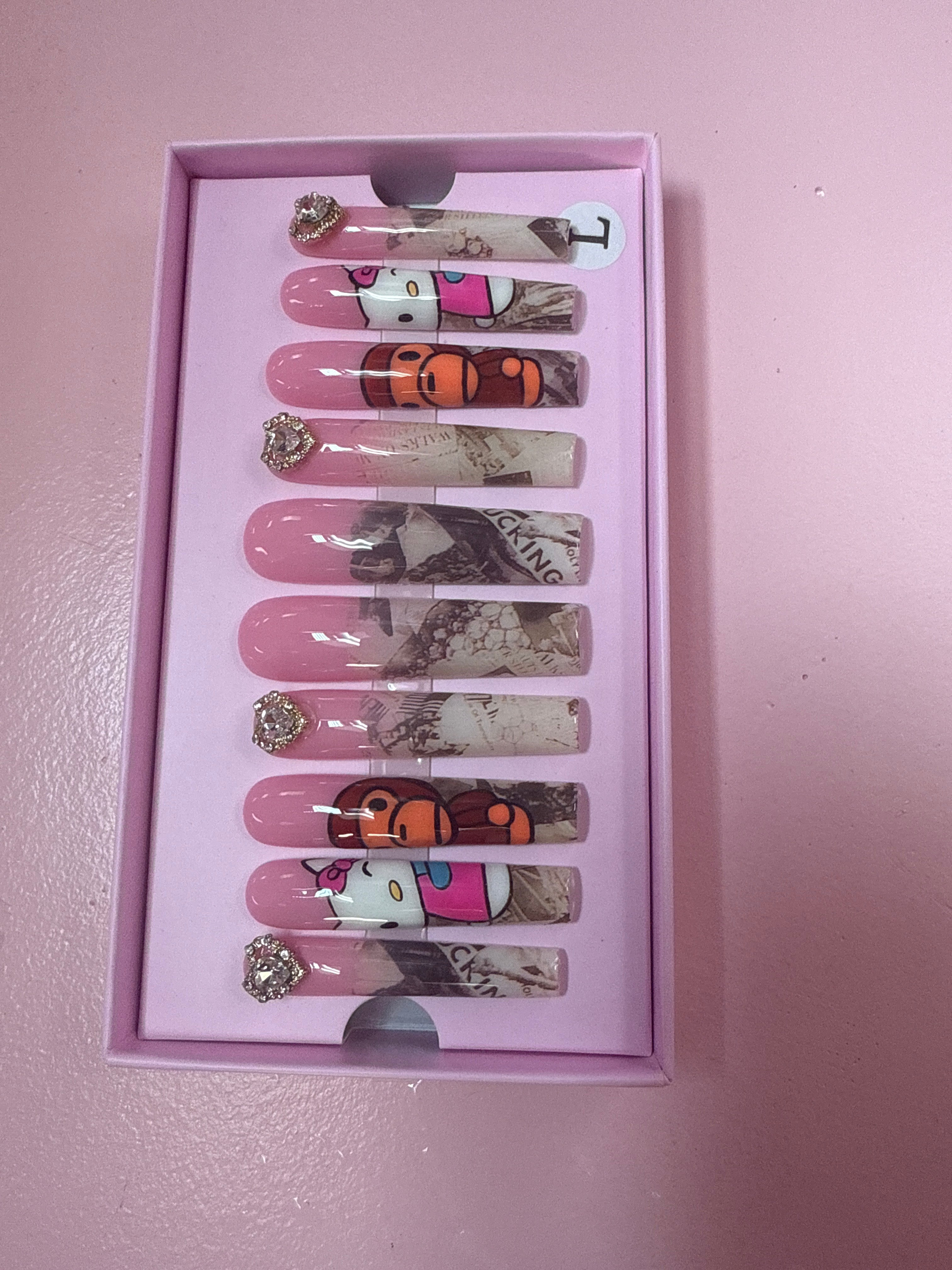 Custom Charmer Press On Nails