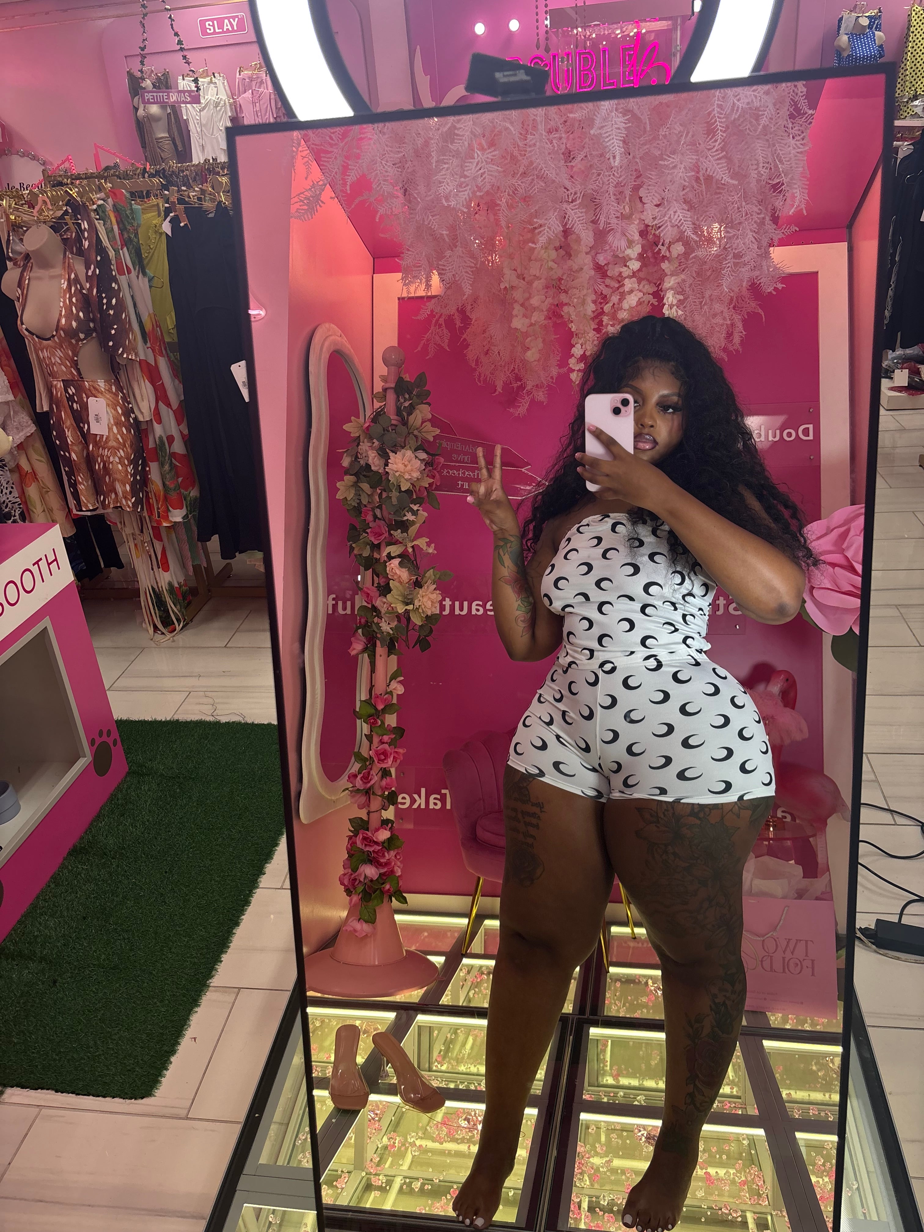 Moon Tube Top Short Set