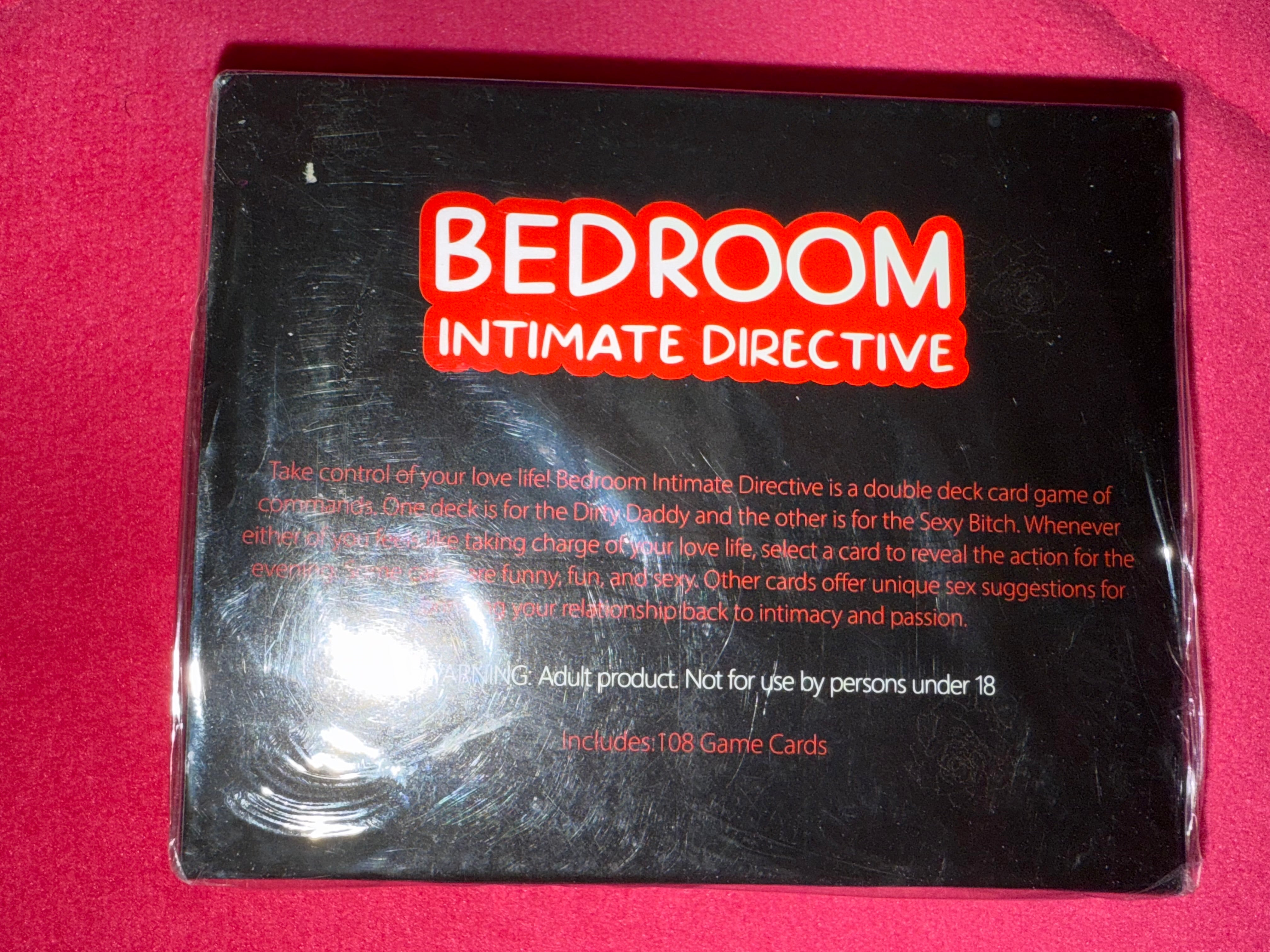 Bedroom Intimate Directive Couple Card Game