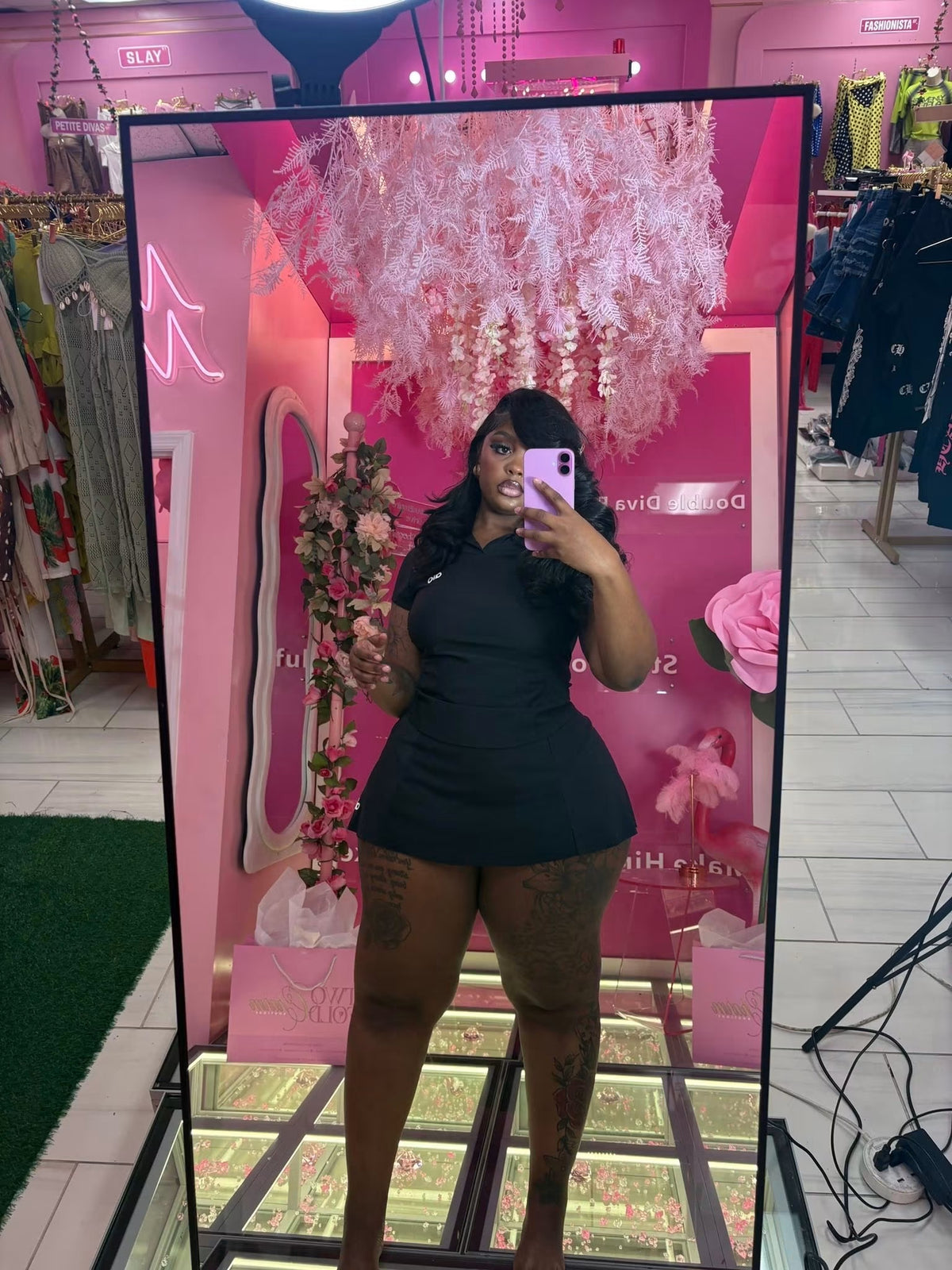 The Collar Girl Alo Skirt Set