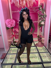 Noir Biker Romper