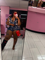 The Splatter Cargo Denim Short Set