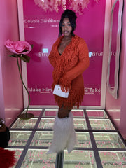 Grown & Sexy Shingle Knit Skirt Set