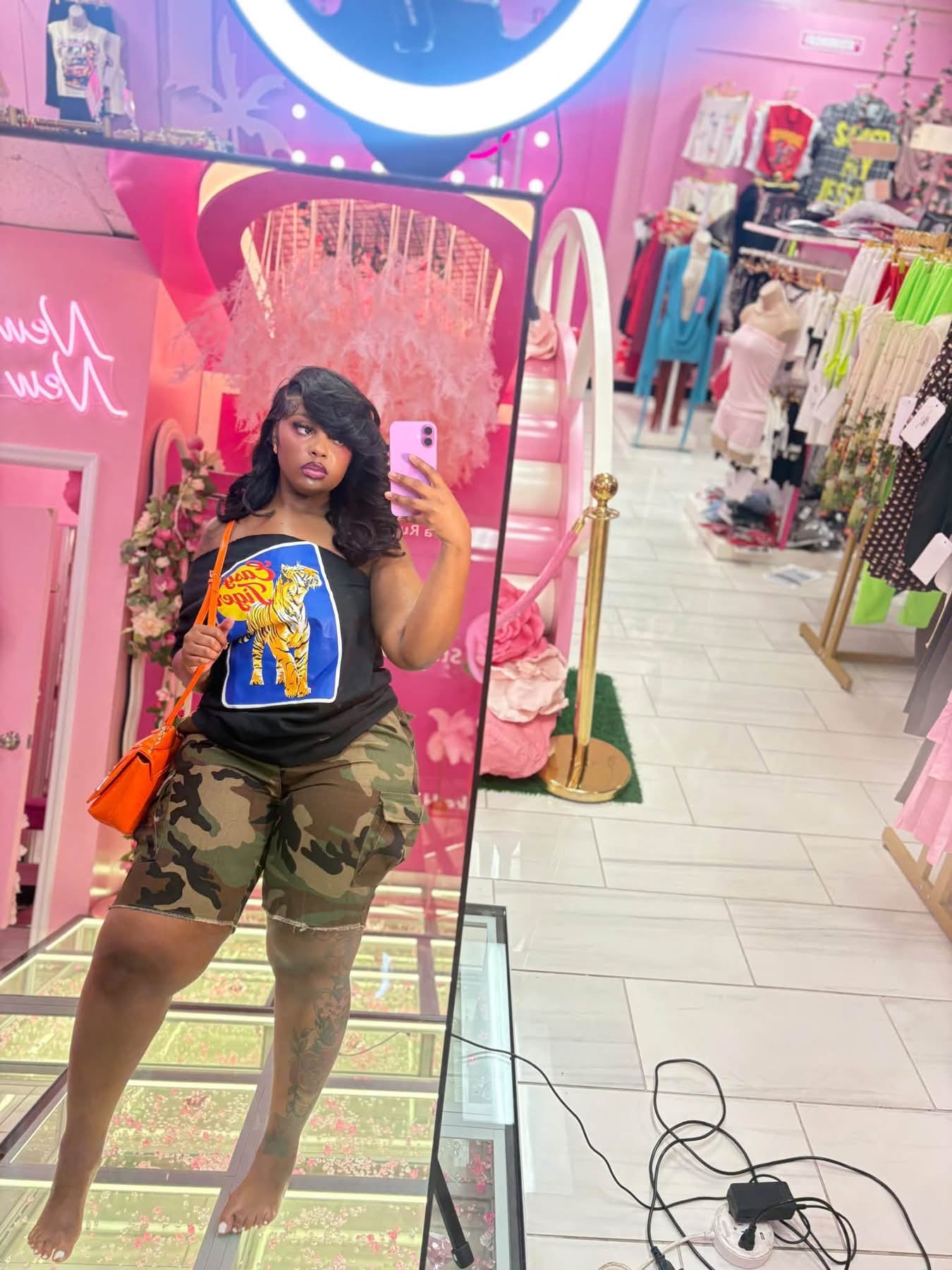 Off The Shoulder Tiger Rush