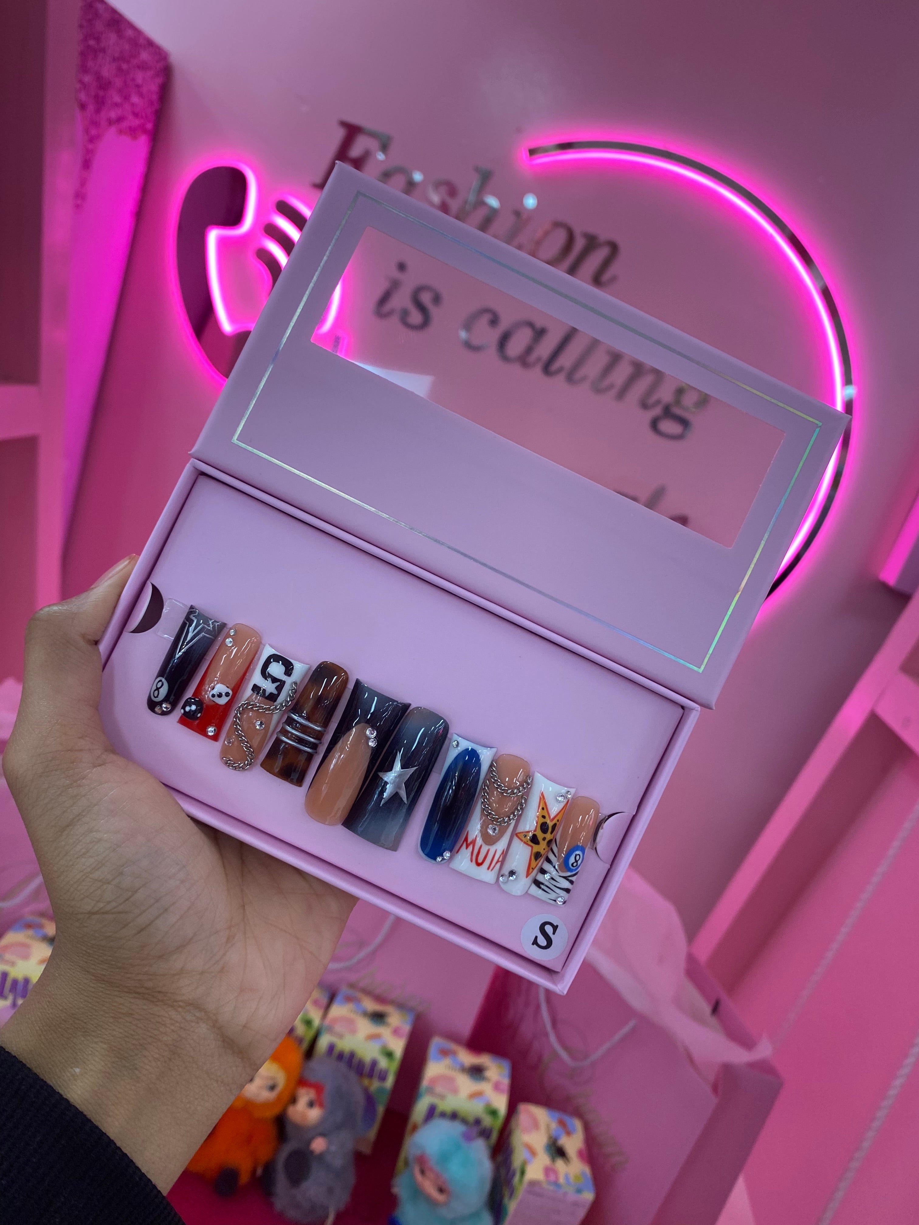 Custom Charmer Press On Nails