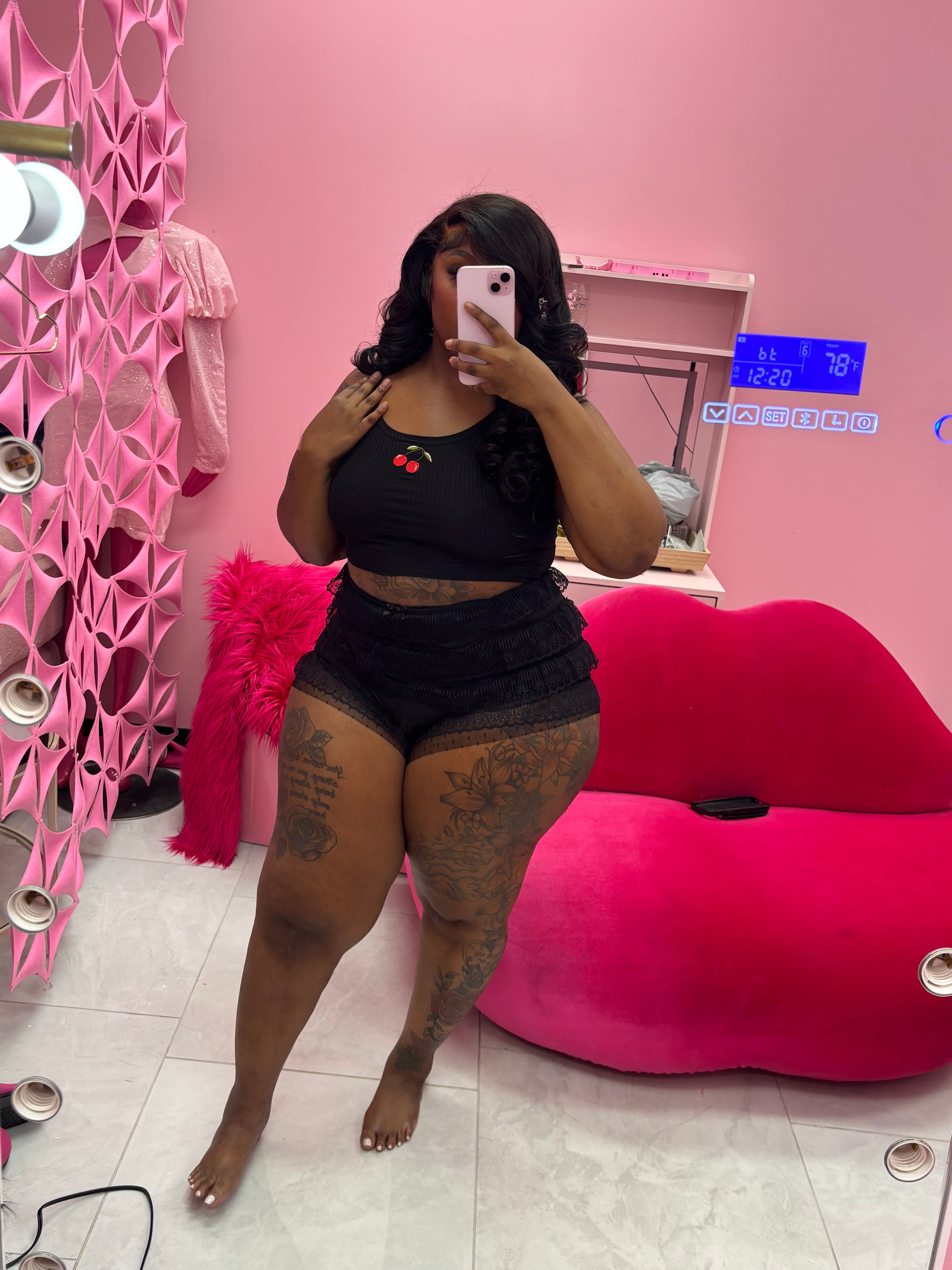 Cherry Top short Set