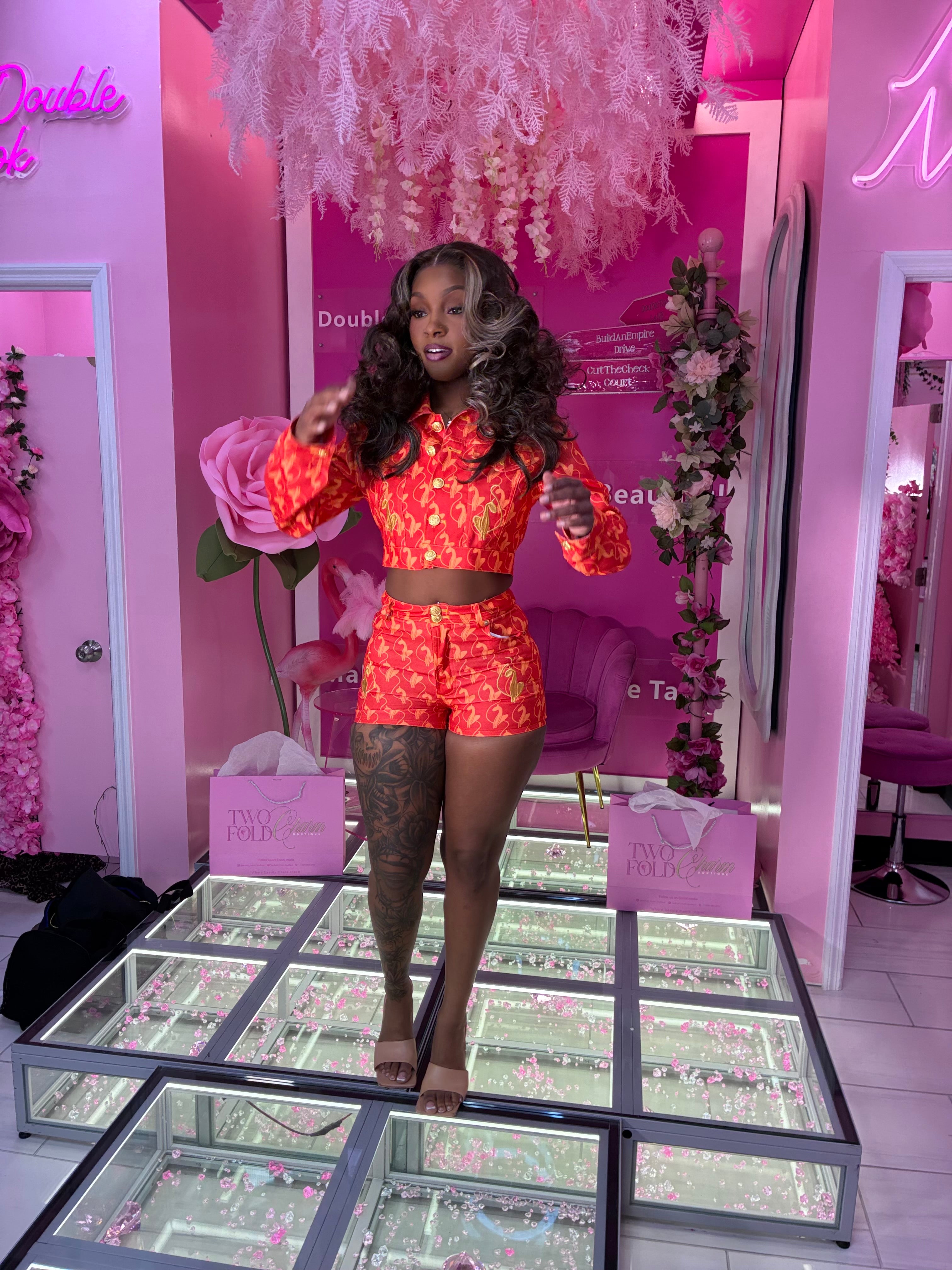 Baby phat Viral Short Set