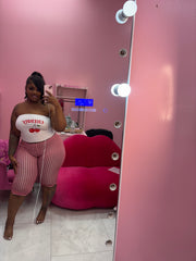 Ms Cherry Halter and Capri Set