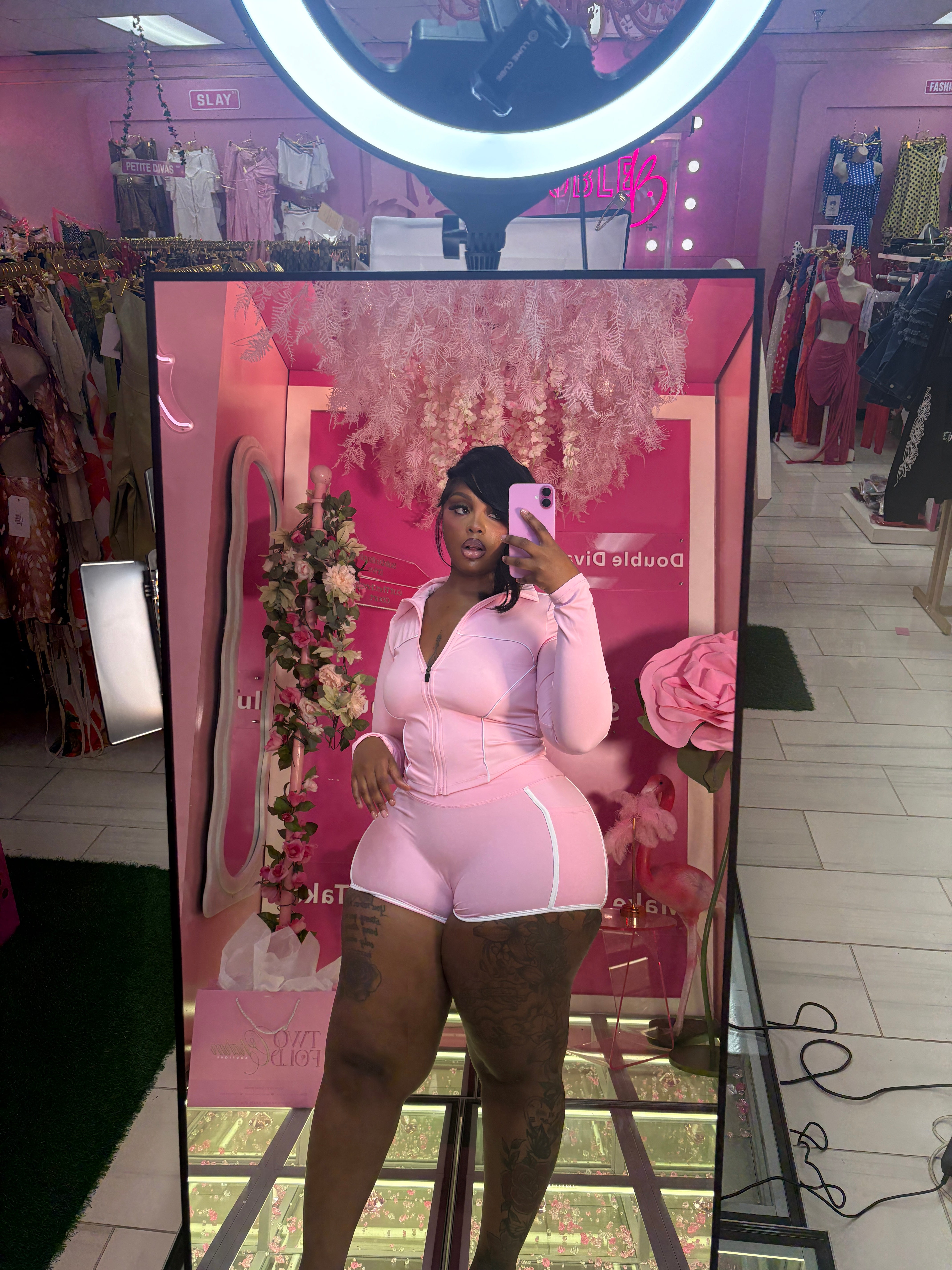 The Viral fitted Three piece lulu Short Set