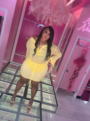 Back Out Spring Fling Sheer Skirt Set