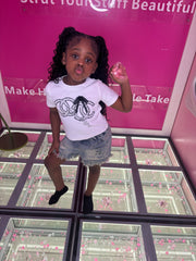 Double C Denim Kids Short Set(chanel)