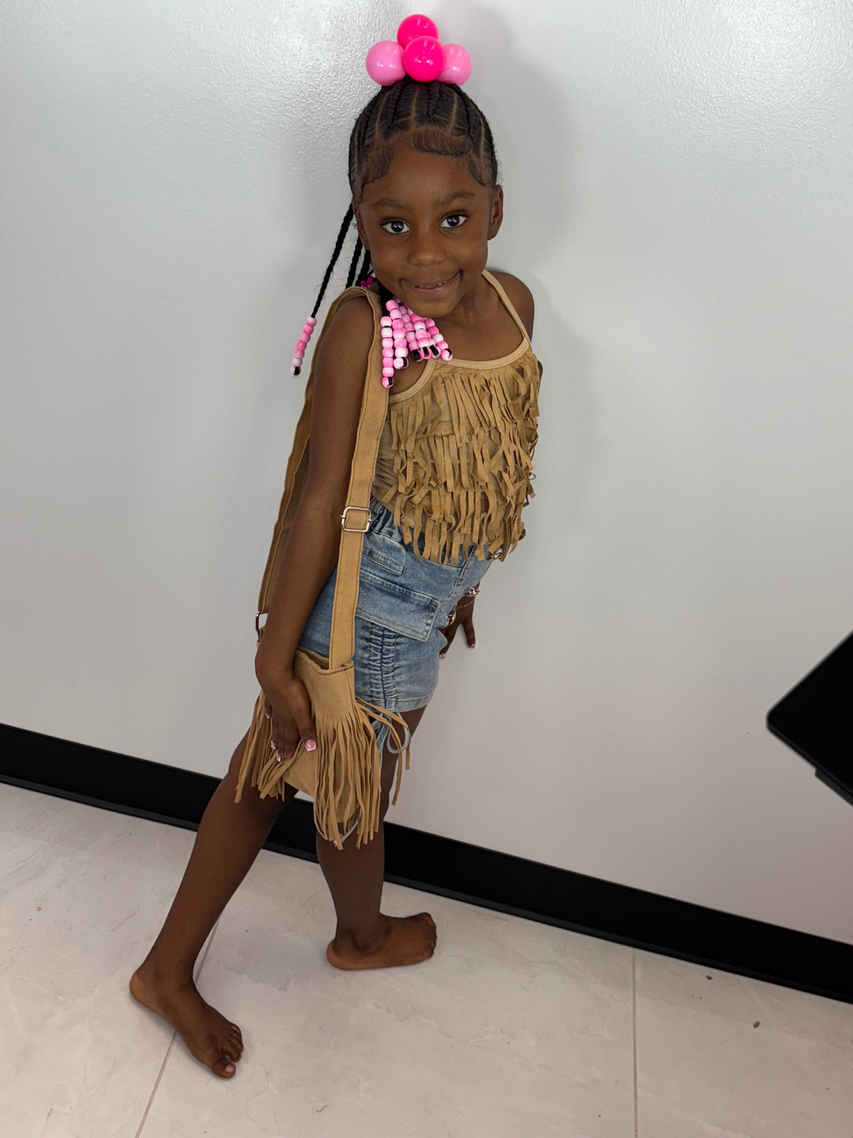 The Trail ride Fringe Kid Top