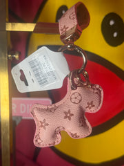 Lv dog keychain