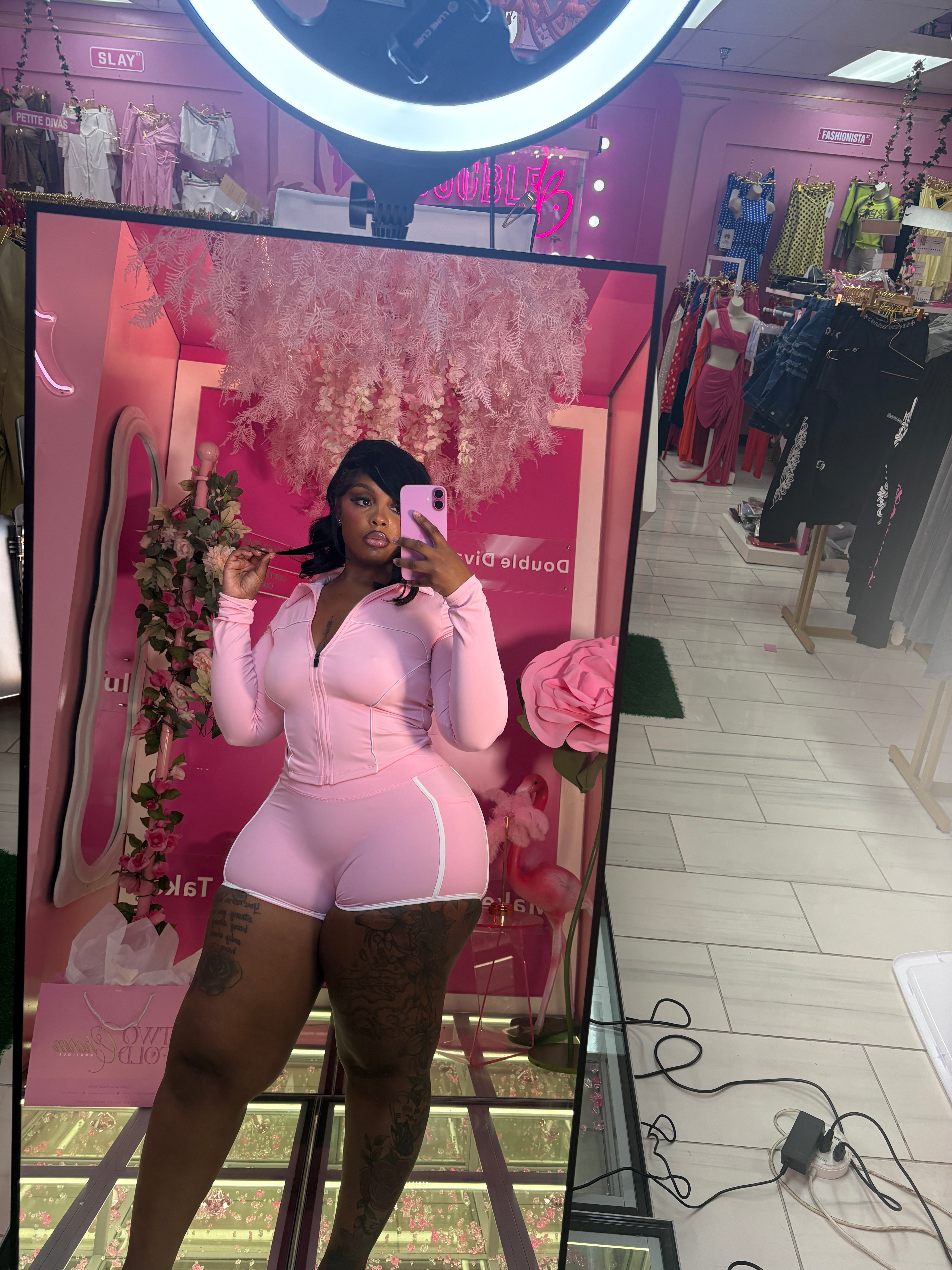 The Viral fitted Three piece lulu Short Set