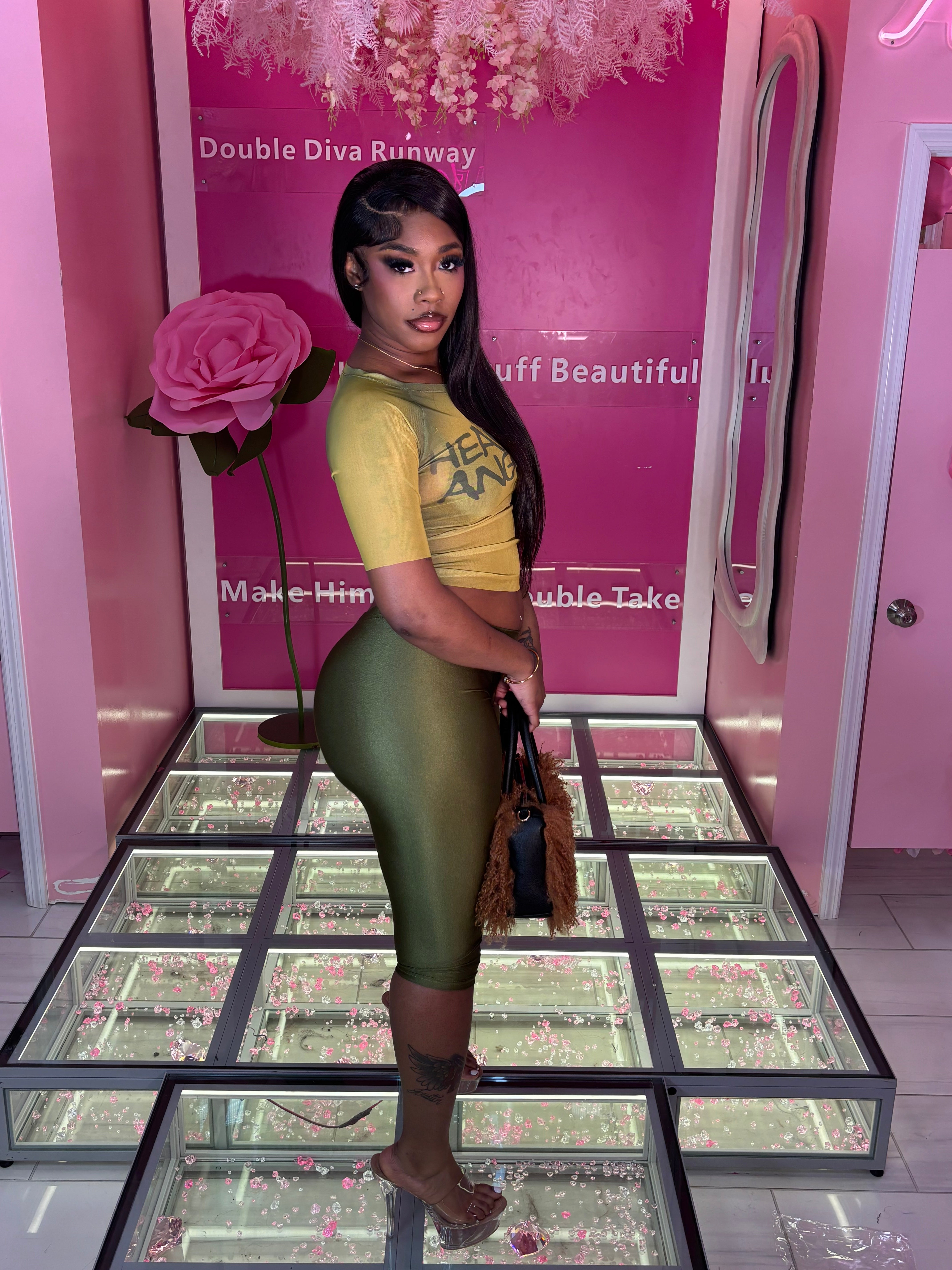 Heavenly Angels Sheer Top & Capri Set