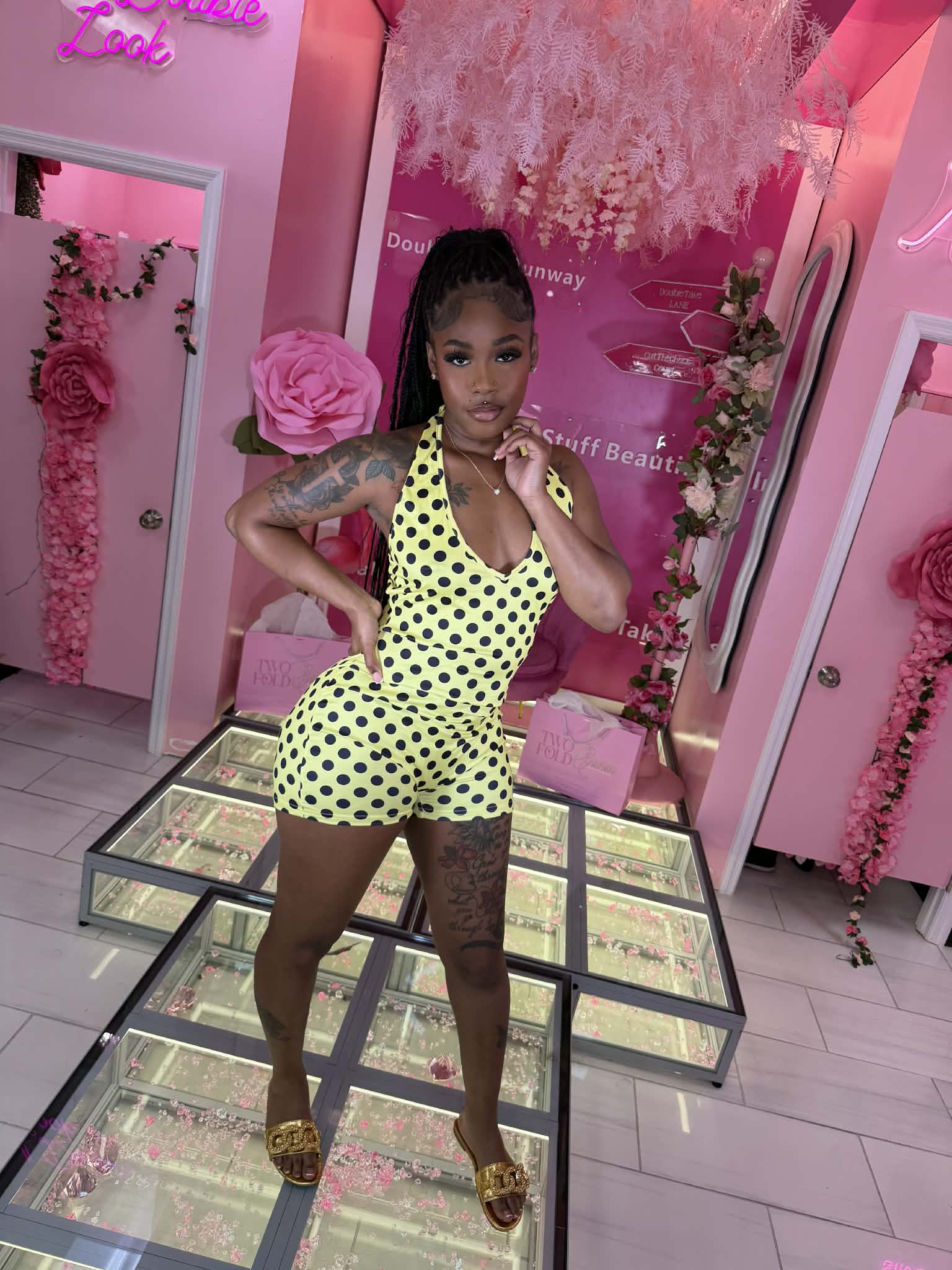 Poke-A-Dot Trendy Summer Fun Romper